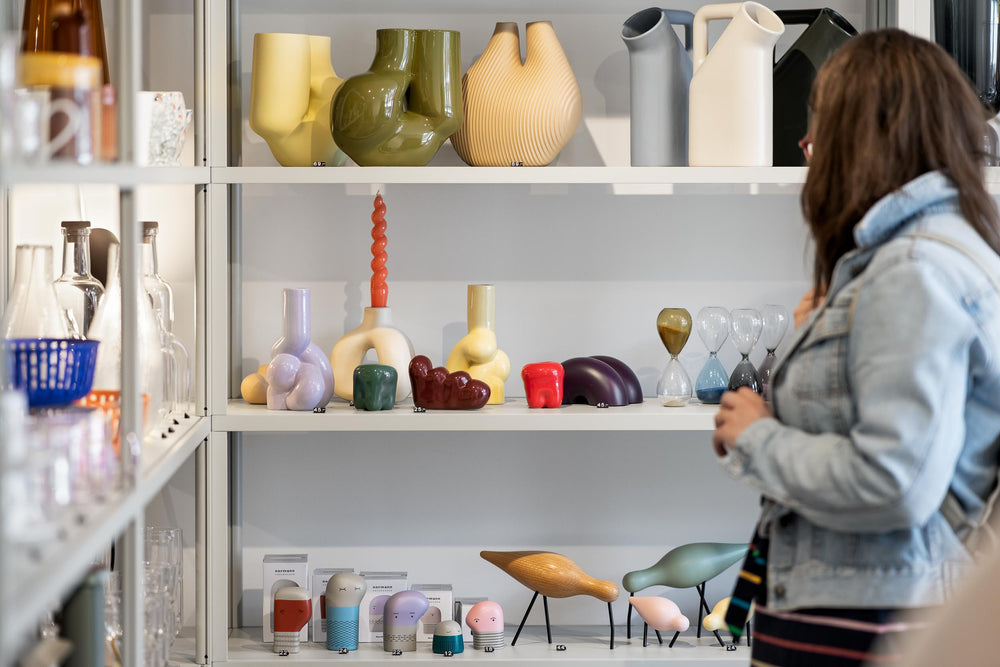 Interior of the kin. store, photographed by Tom Bird.