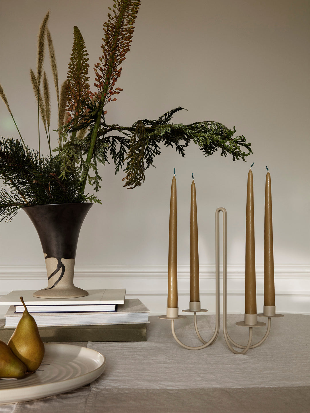 Ferm Living Sway Candelabra - Cashmere