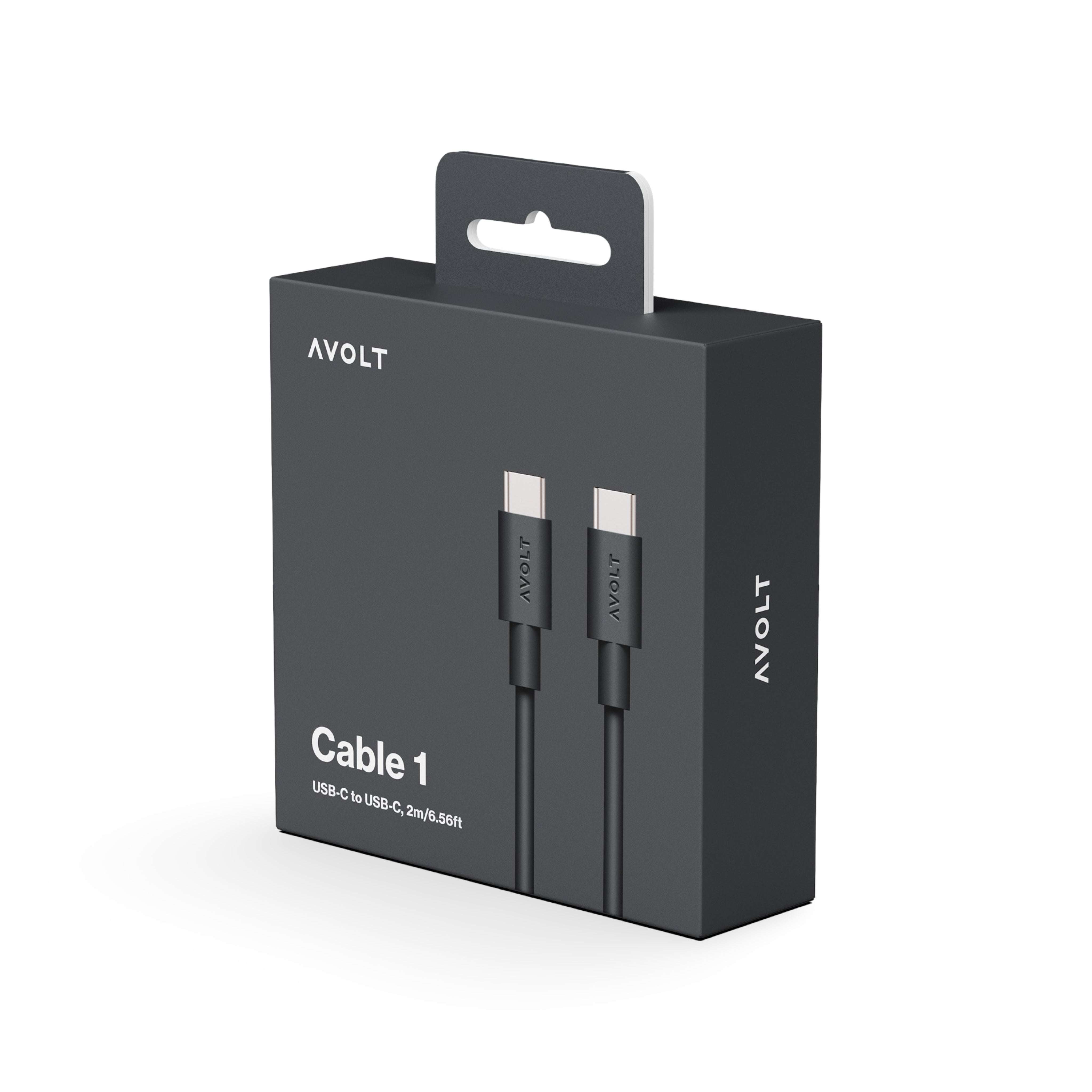 AVOLT Cable 1 USB-C to USB-C Cable - Stockholm Black