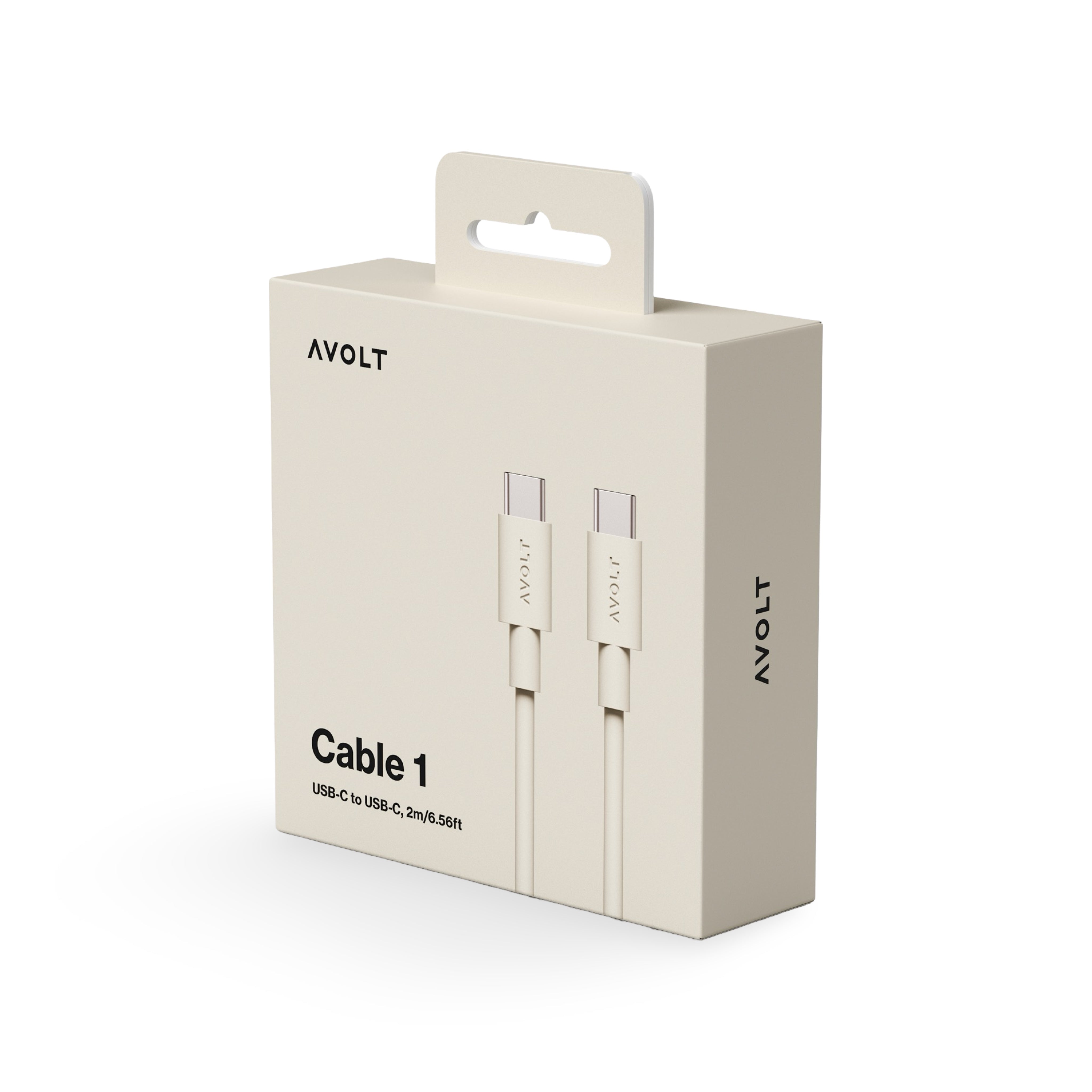 AVOLT Cable 1 USB-C to USB-C Cable - Nomad Sand