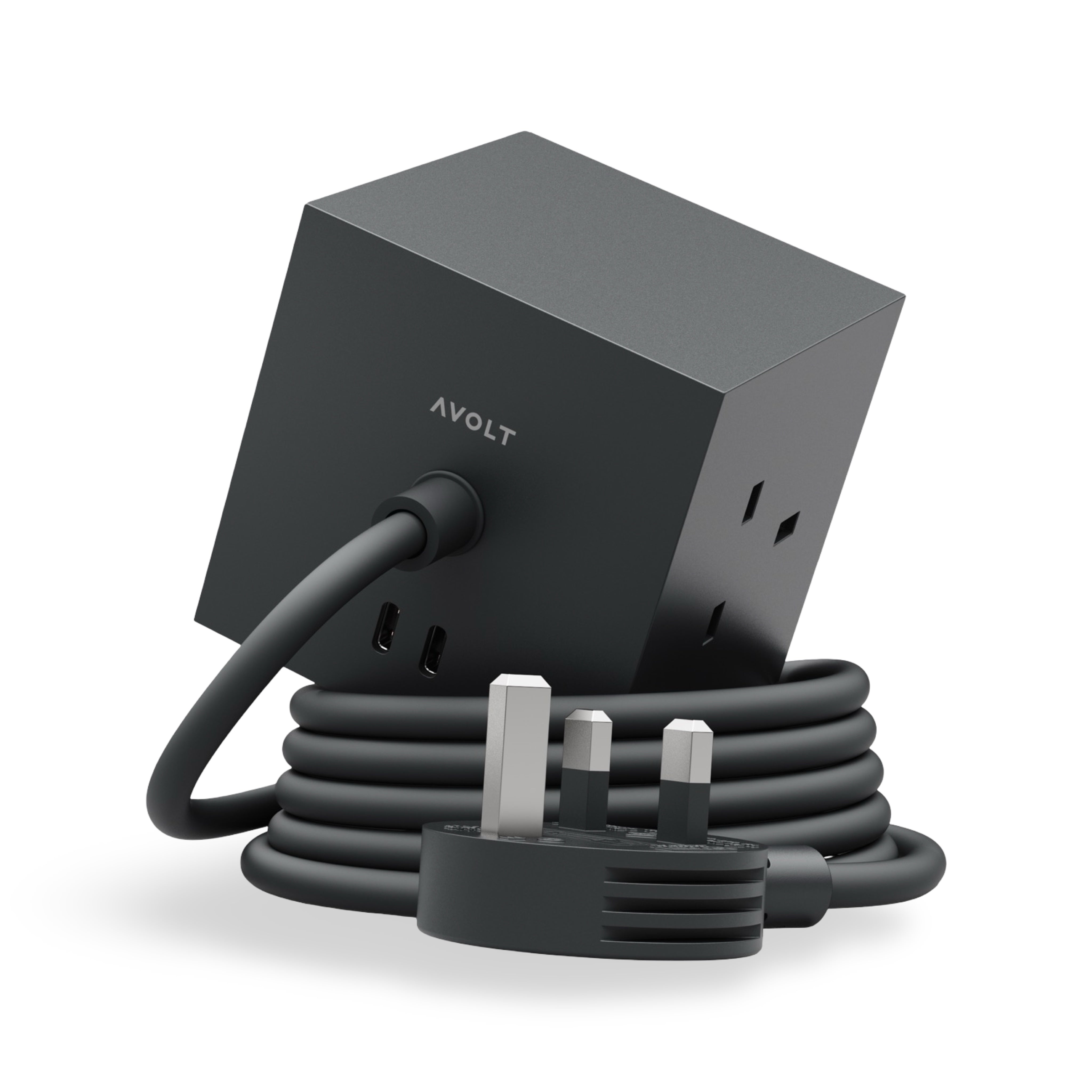 AVOLT Square 1 Power Extension Lead - Stockholm Black