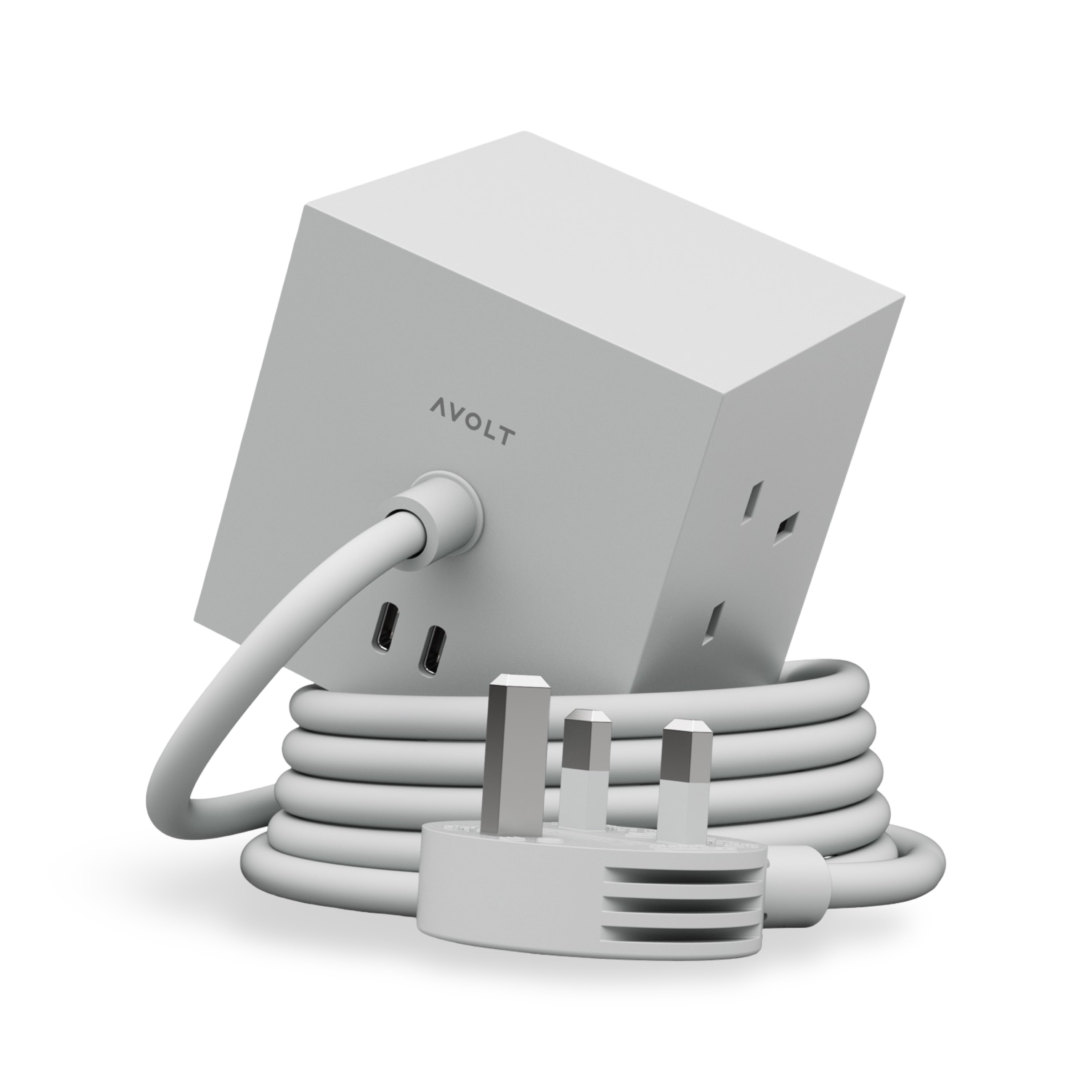 AVOLT Square 1 Power Extension Lead - Gotland Grey