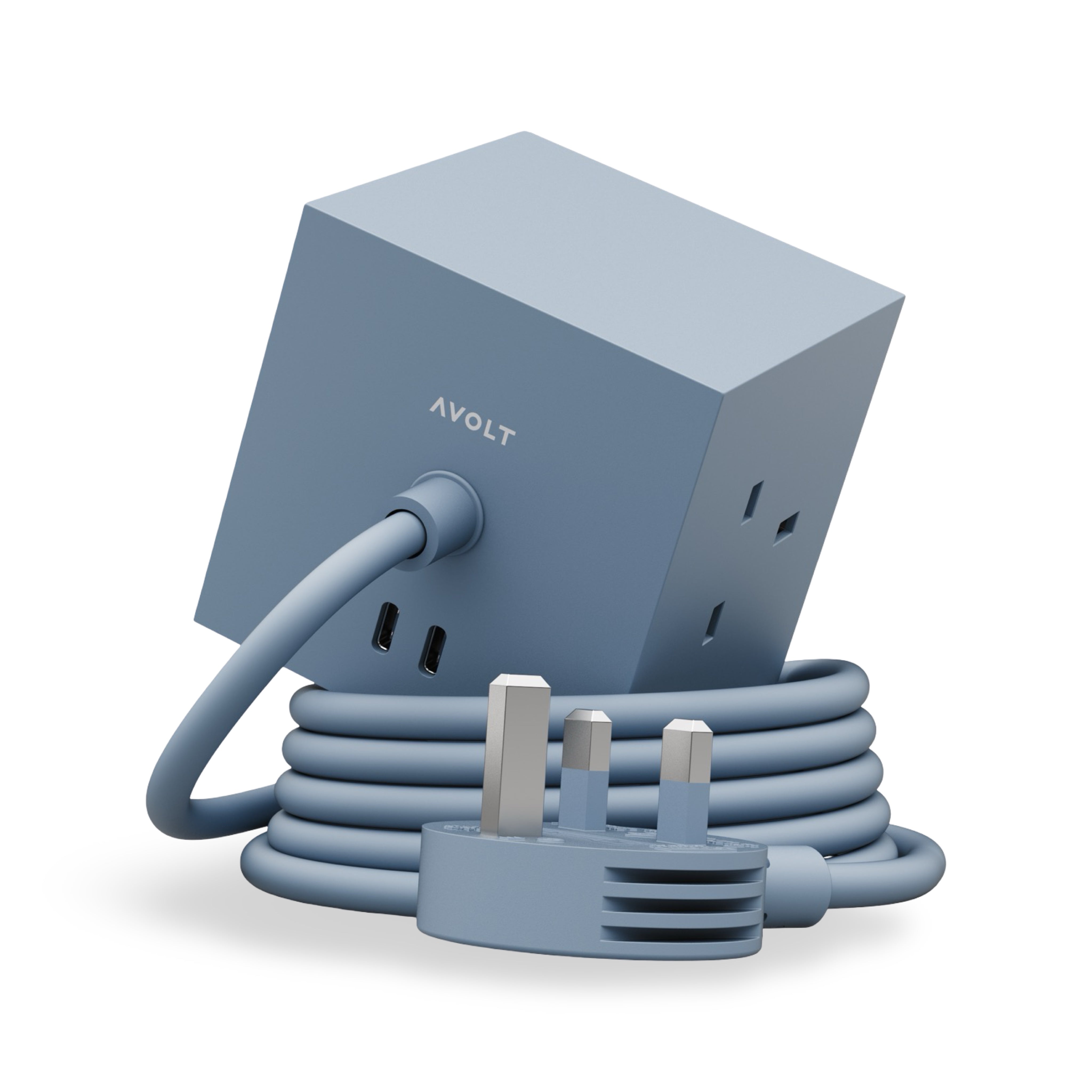 AVOLT Square 1 Power Extension Lead - Shark Blue