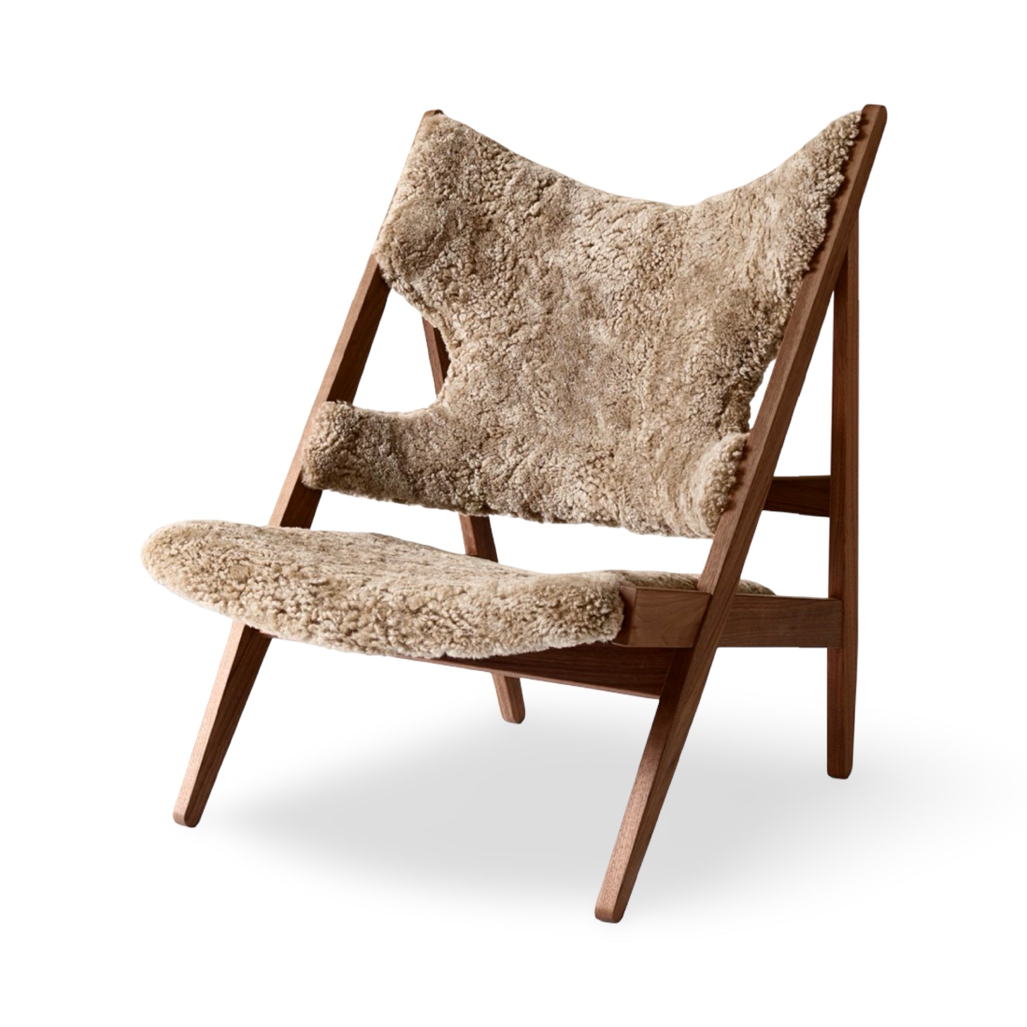 Audo Copenhagen Knitting Lounge Chair - Sheepskin