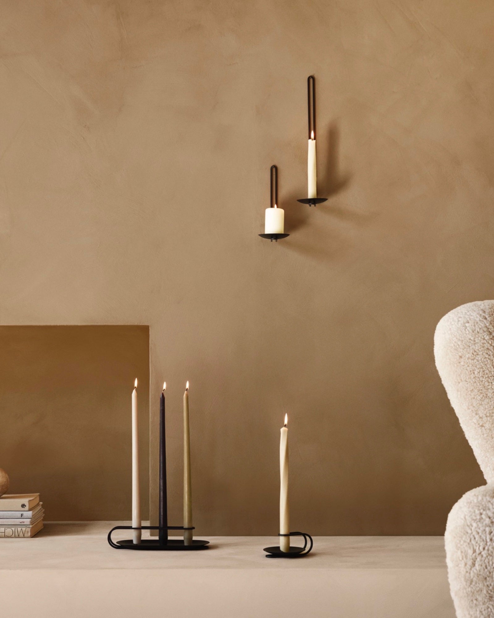 Audo Copenhagen Clip Wall Candleholder 20cm - Brass
