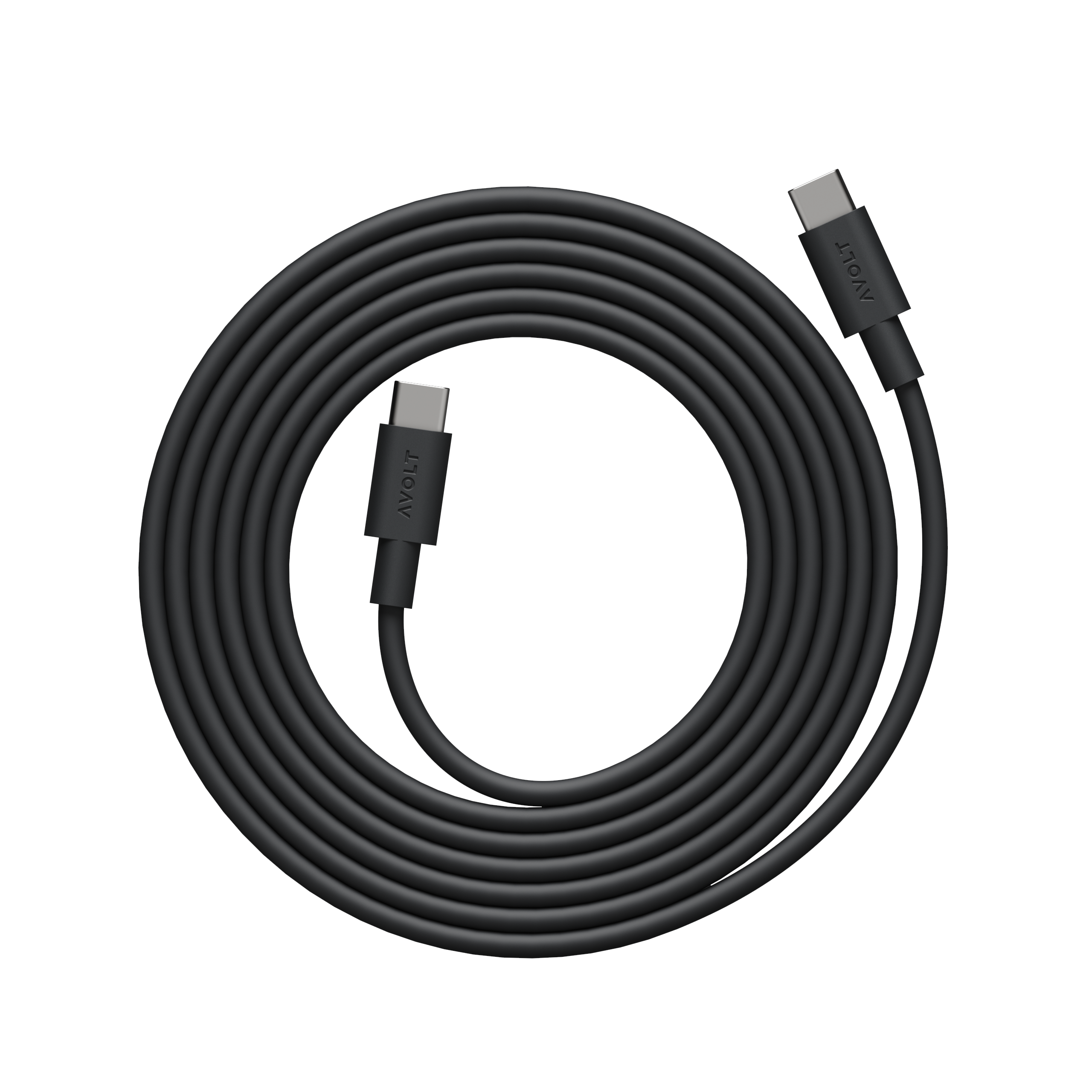 AVOLT Cable 1 USB-C to USB-C Cable - Stockholm Black