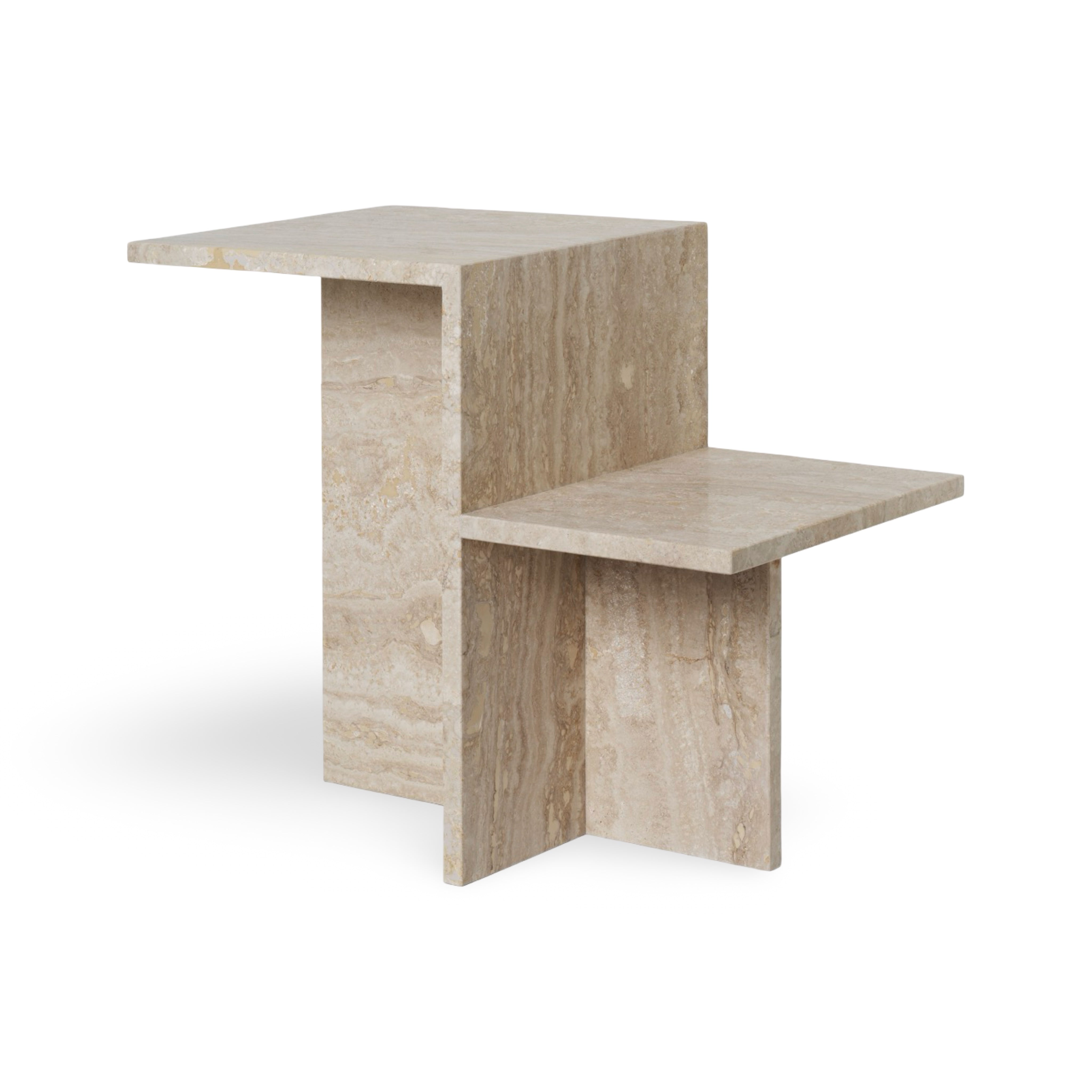 Ferm Living Distinct Side Table - Travertine