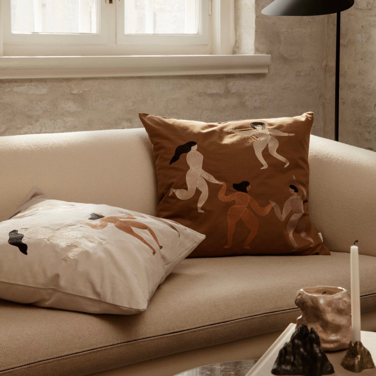 Ferm Living Free Cushion Cover - Natural