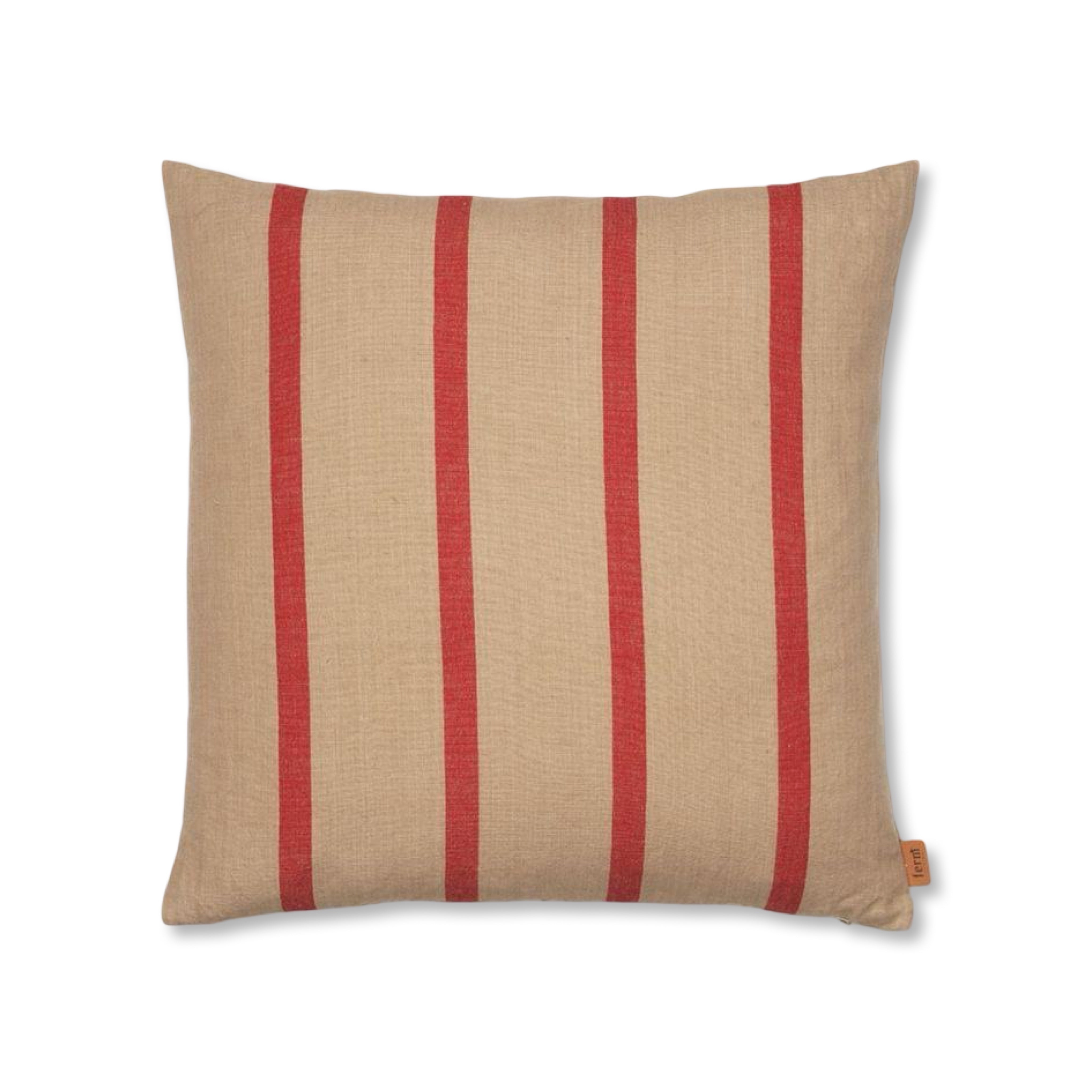 Ferm Living Grand Cushion - Camel/Red