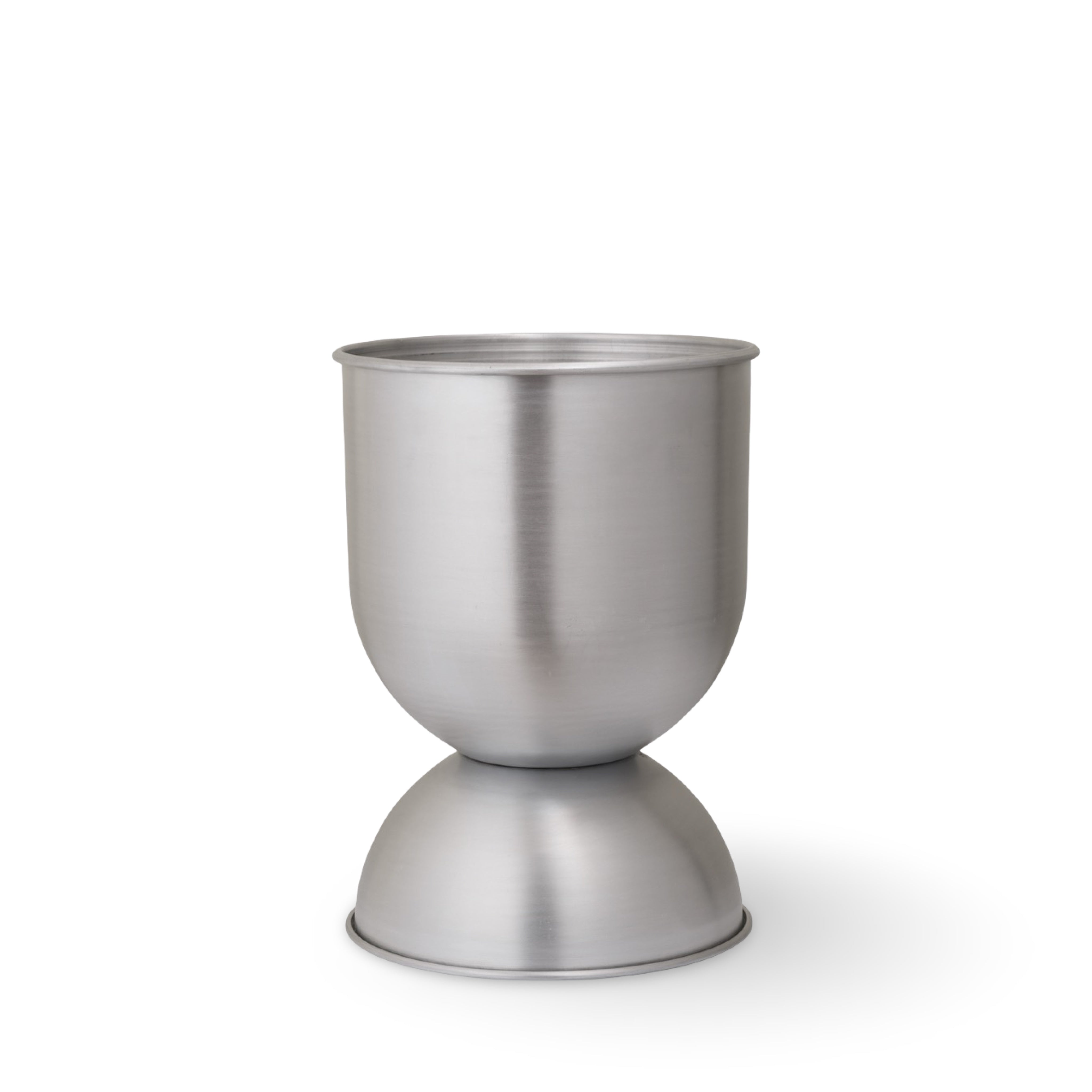 Ferm Living Hourglass Pot - Small in Aluminium