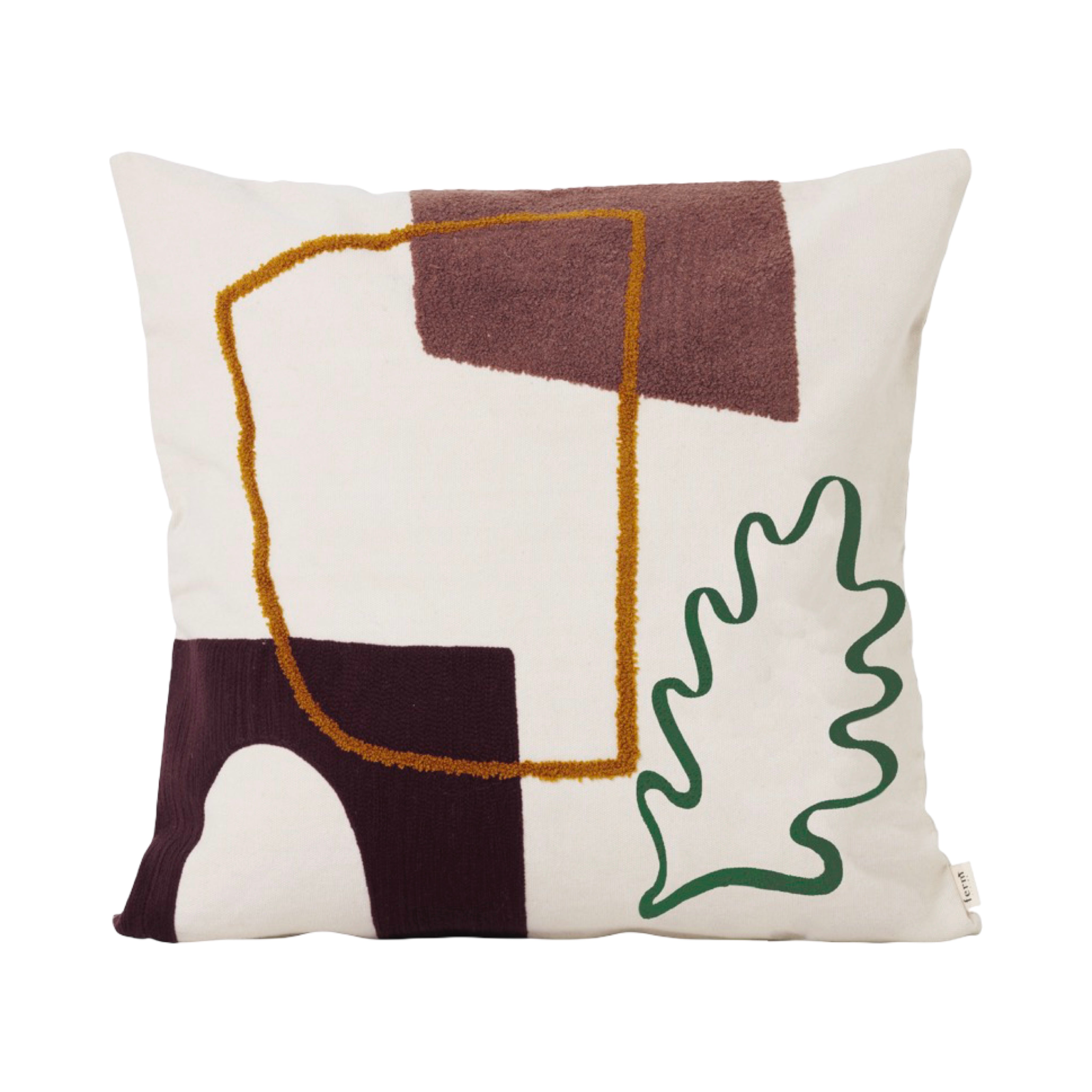 Ferm Living Mirage Cushion - Leaf