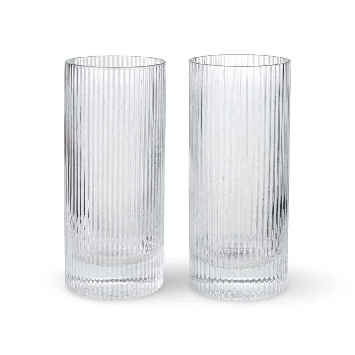 Ferm Living Ripple Highball Glasses - Set of 2