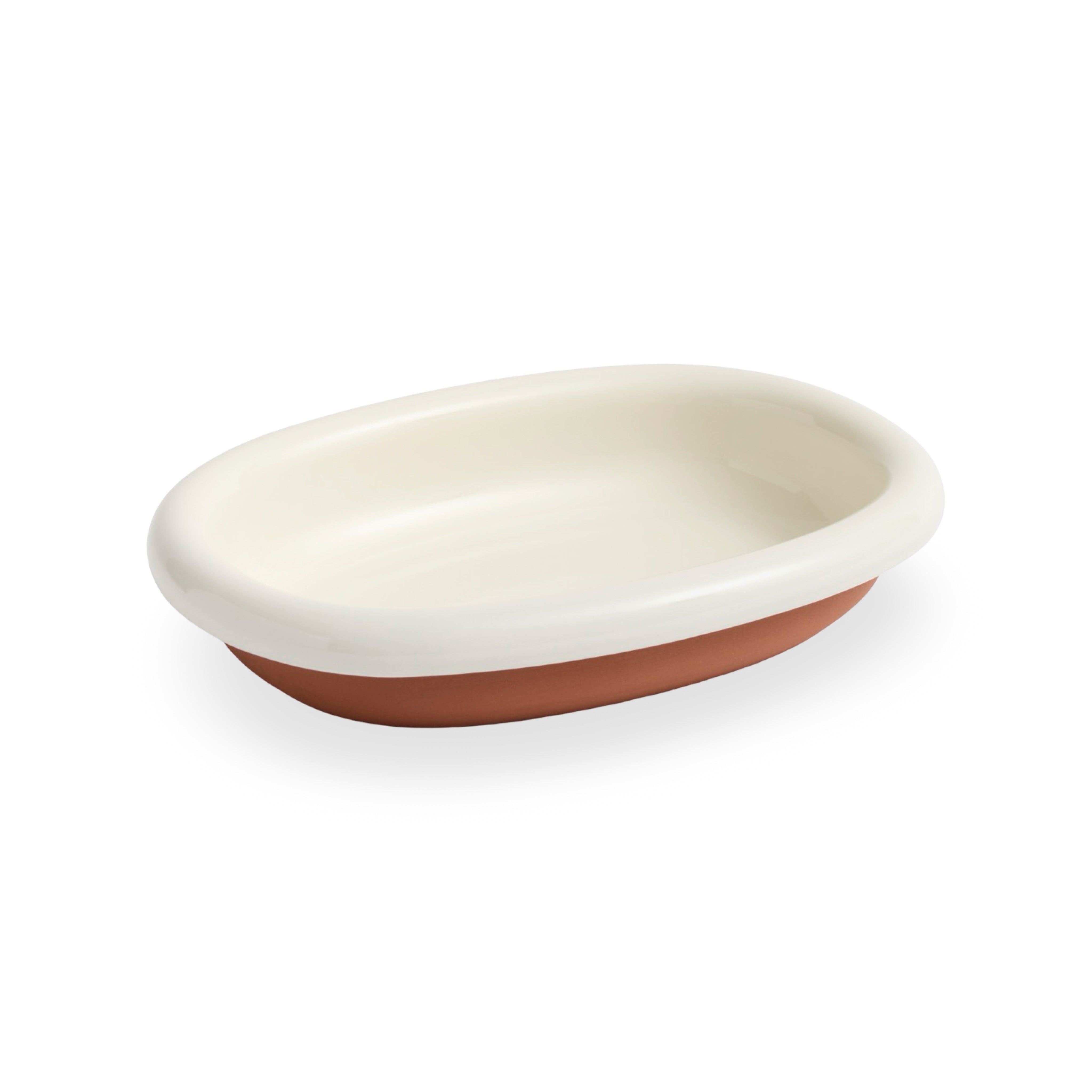 HAY Barro Oval Dish Small - Off-White