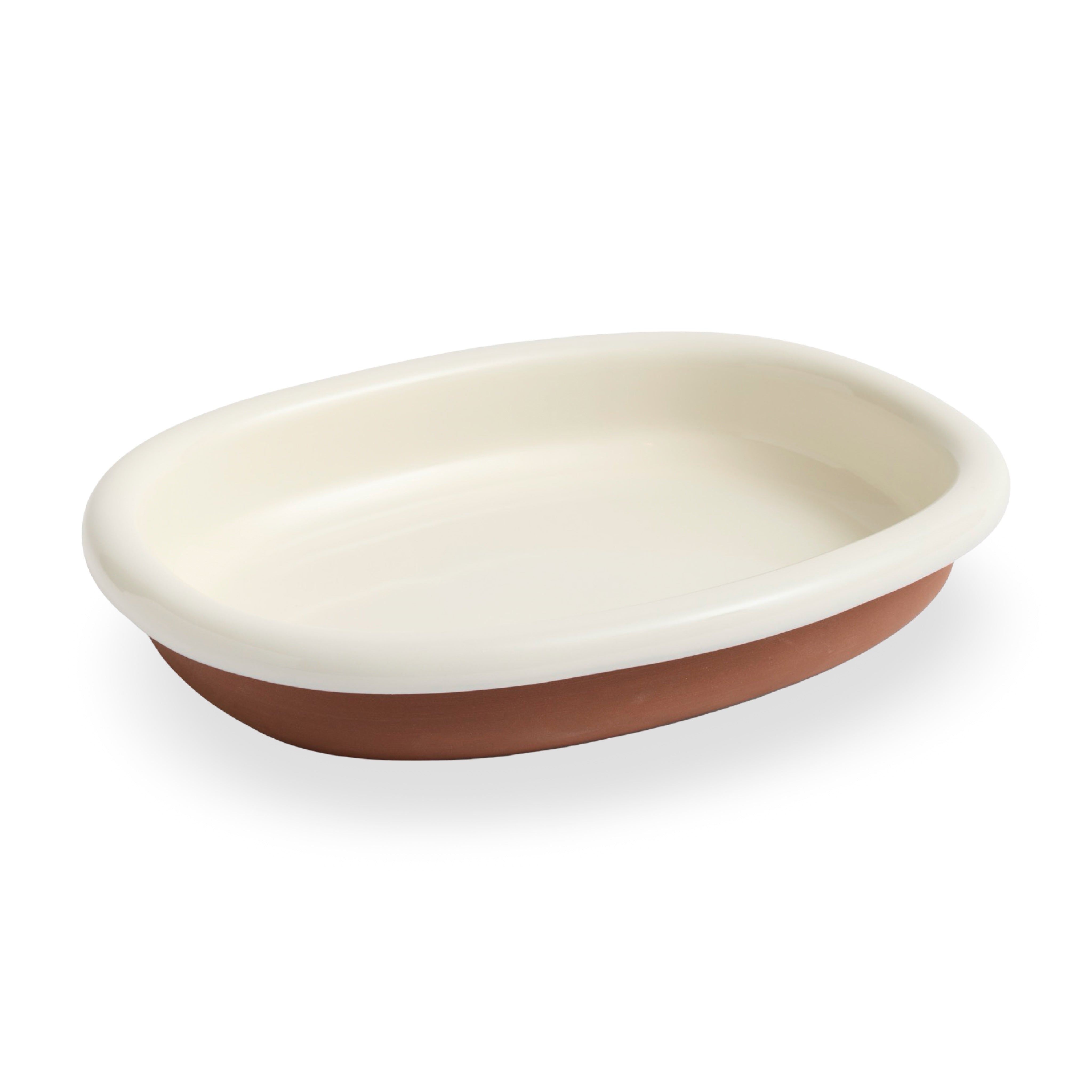 HAY Barro Oval Dish Large - Off-White