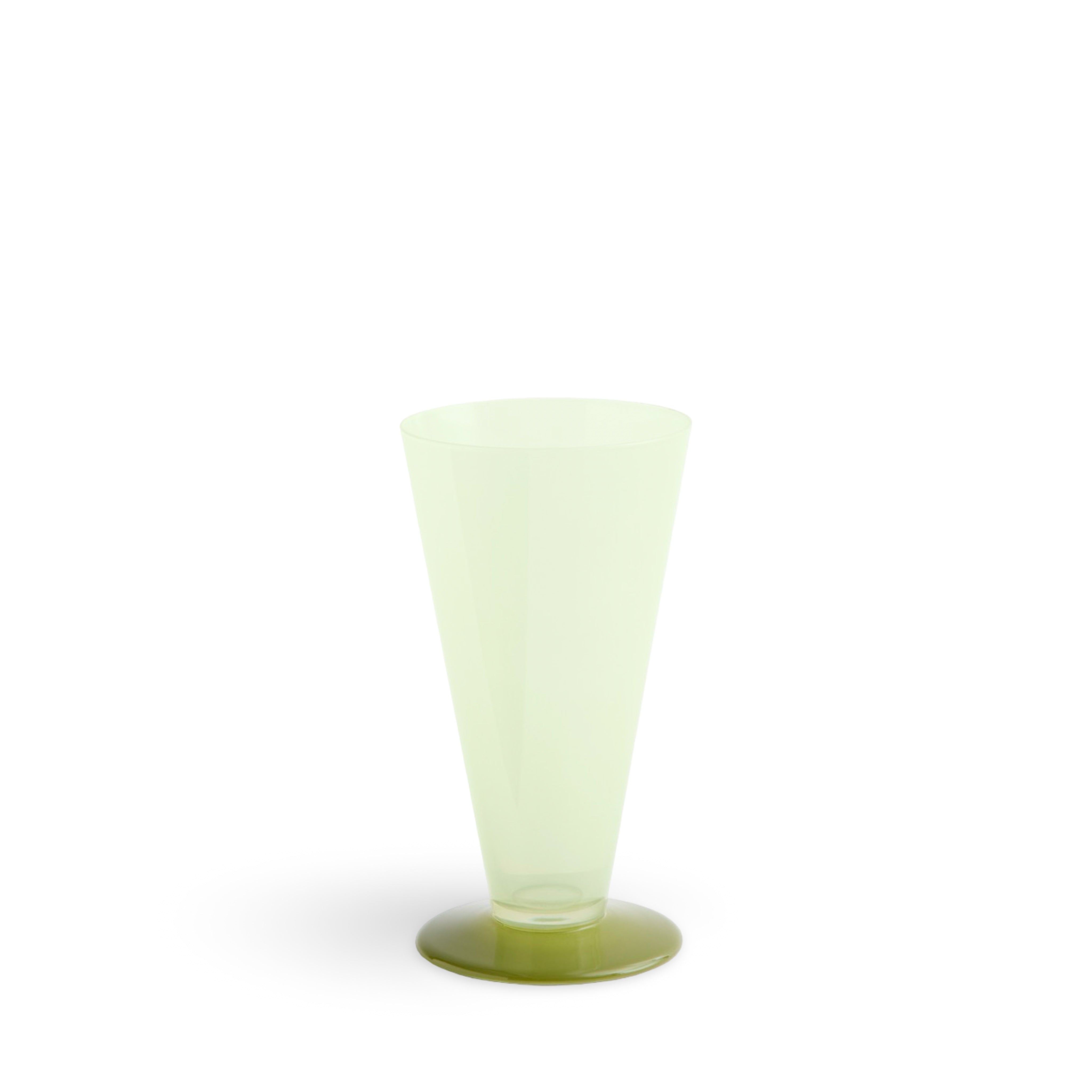 HAY Conical Vase Small - Light Green & Dark Lime