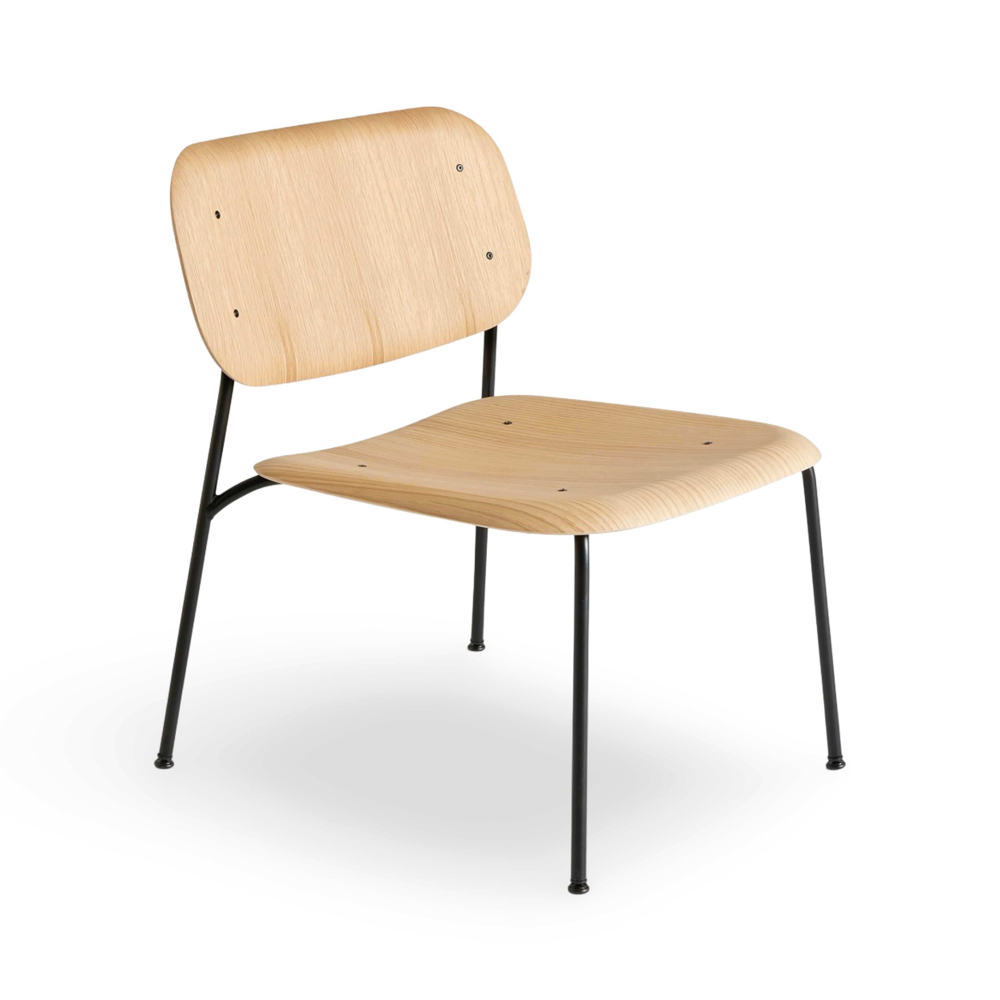 HAY Soft Edge 100 Lounge Chair - Oak/Black (Ex-Display)