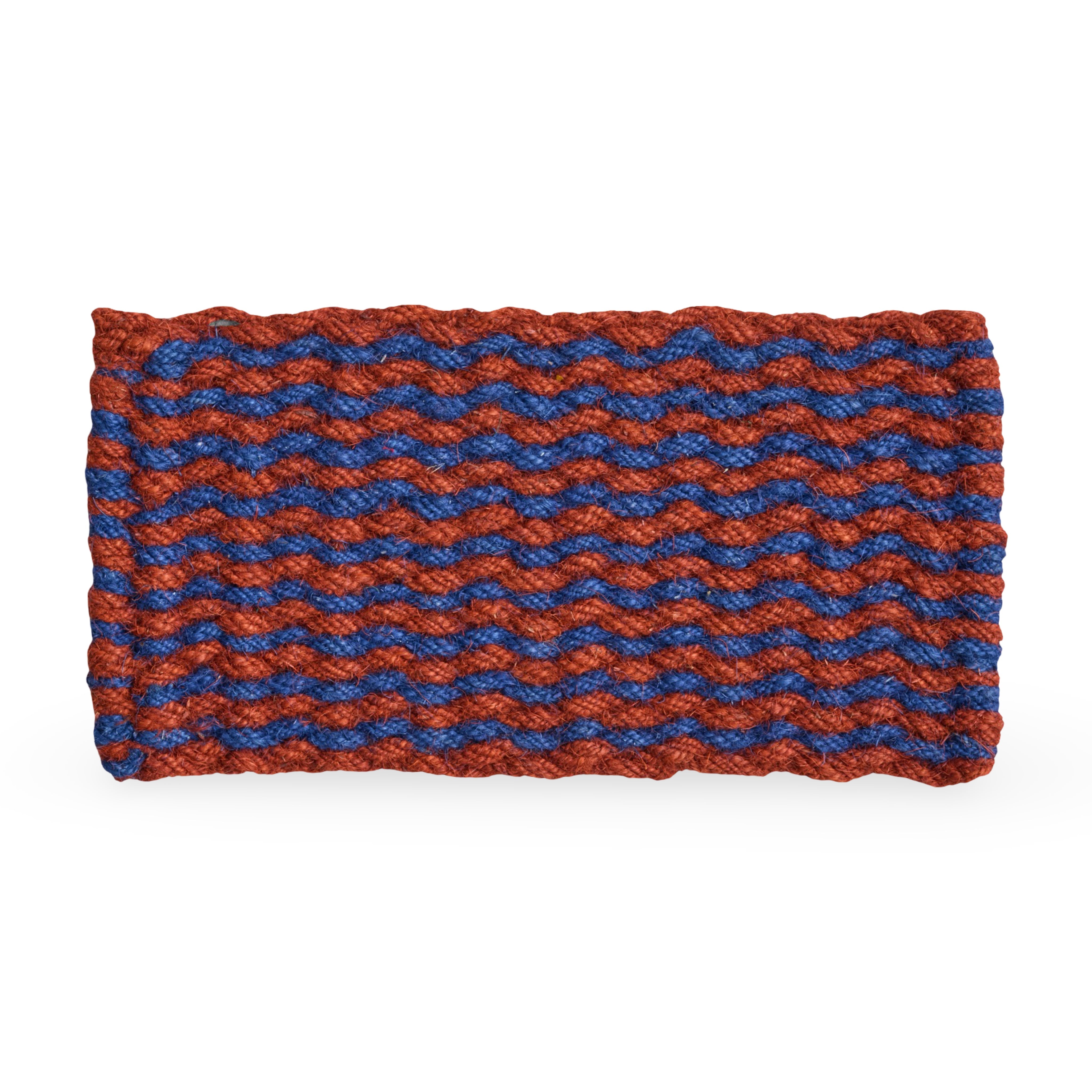 HAY Coco Door Mat Stripe Wave - Brown & Navy