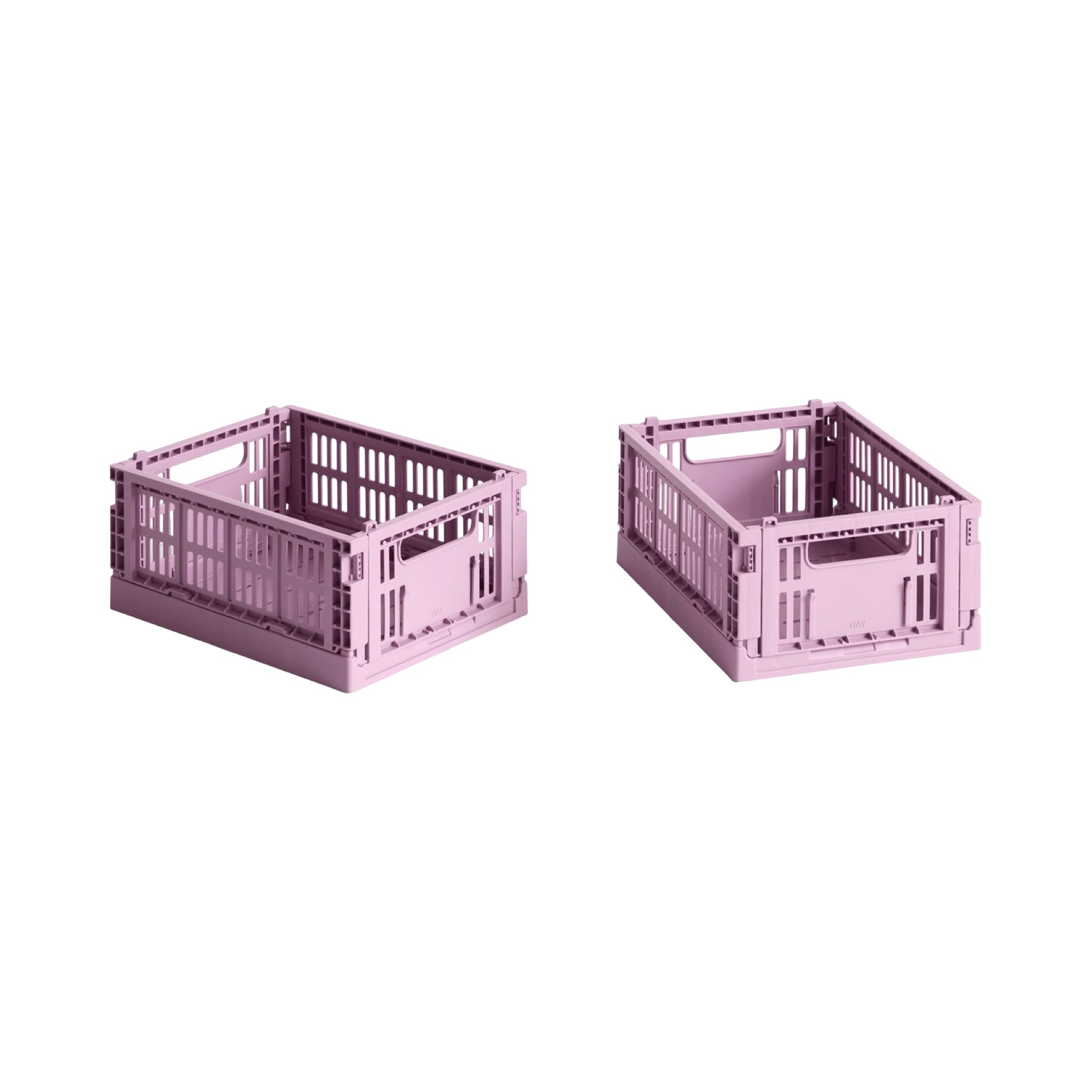 HAY Colour Crate Mini - Set of 2 in Dusty Rose