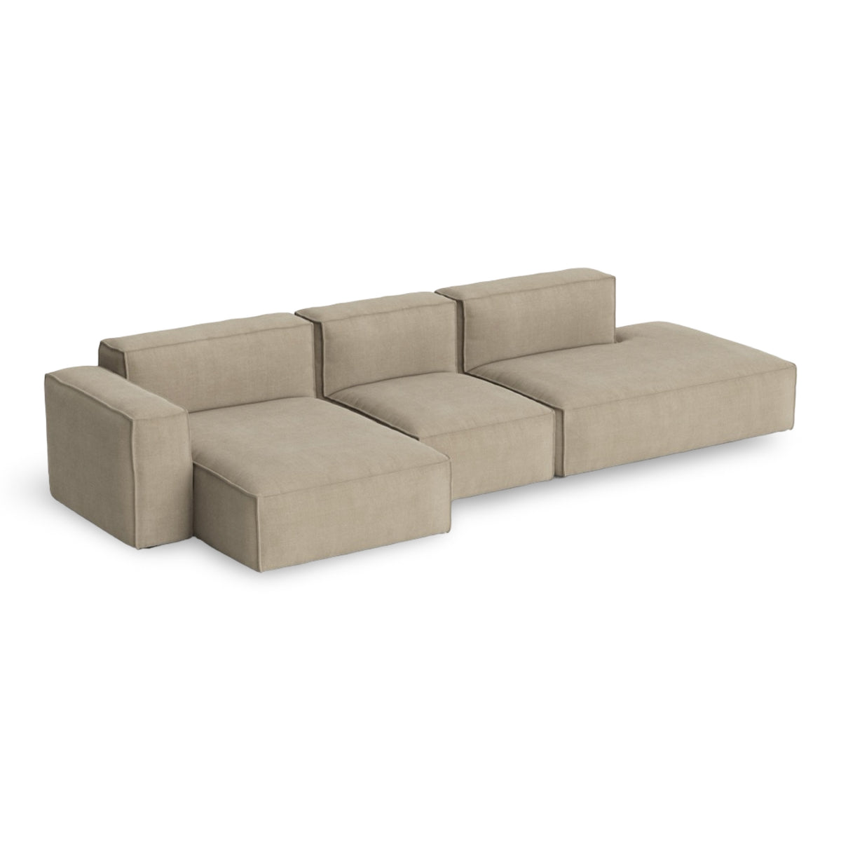 HAY Mags Soft - Low Armrest w. Removable Cover - 3-Seater Sofa Combination 4