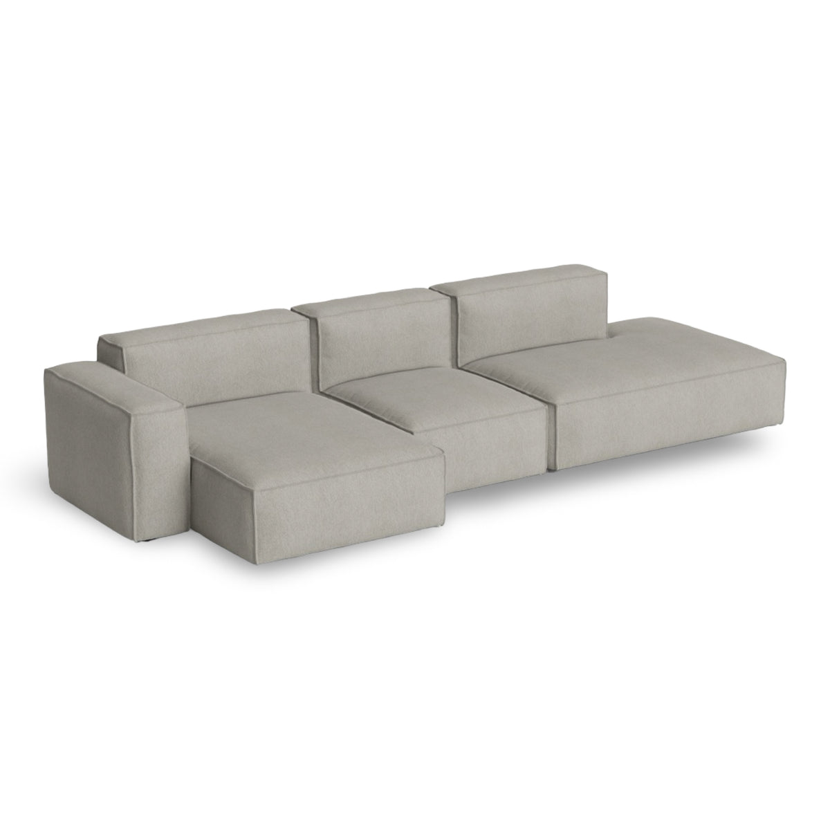 HAY Mags Soft - Low Armrest w. Removable Cover - 3-Seater Sofa Combination 4