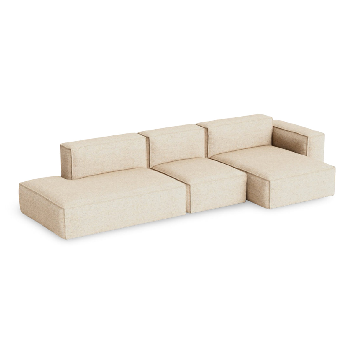 HAY Mags Soft - Low Armrest w. Removable Cover - 3-Seater Sofa Combination 4