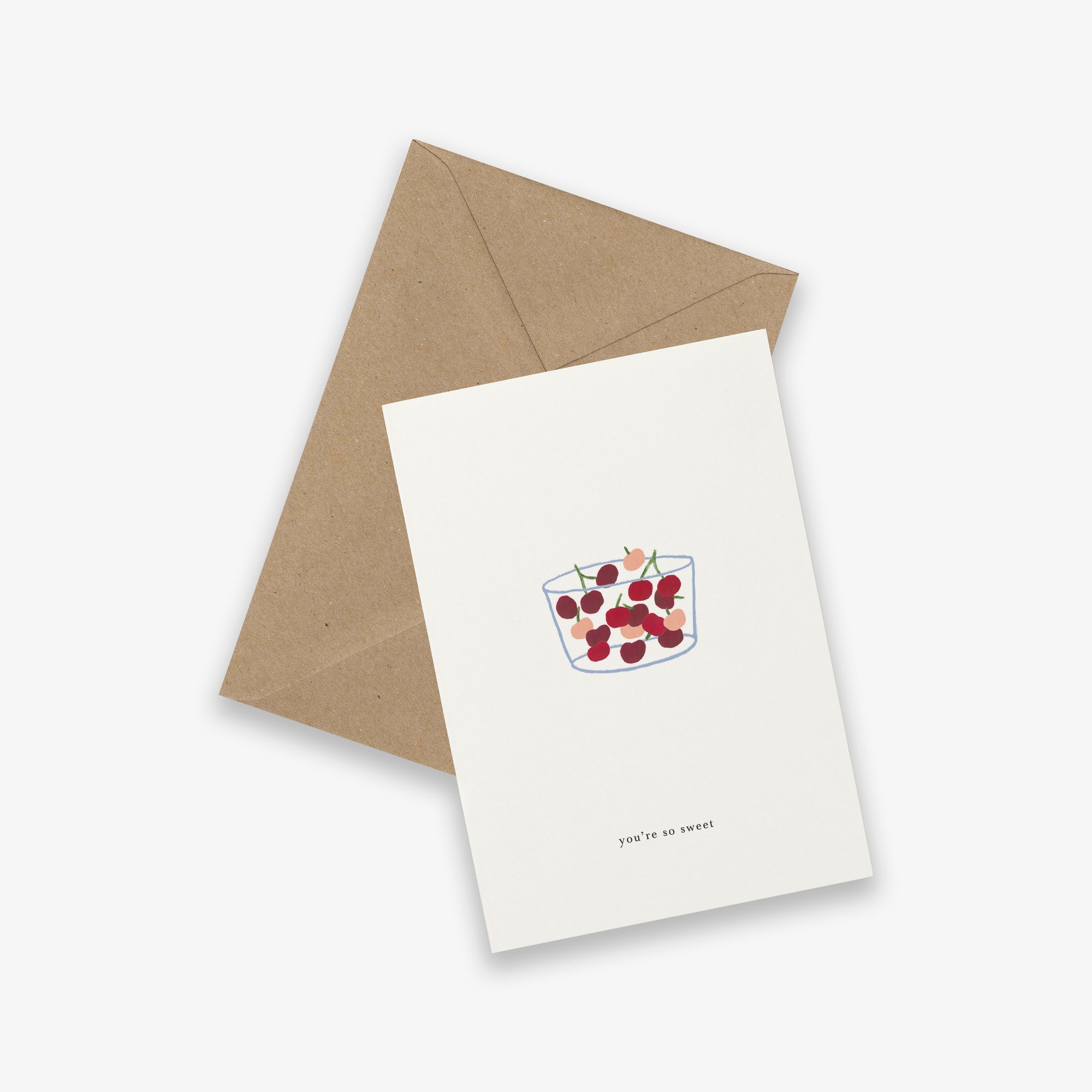 Kartotek Greeting Card - Cherries (You’re So Sweet)