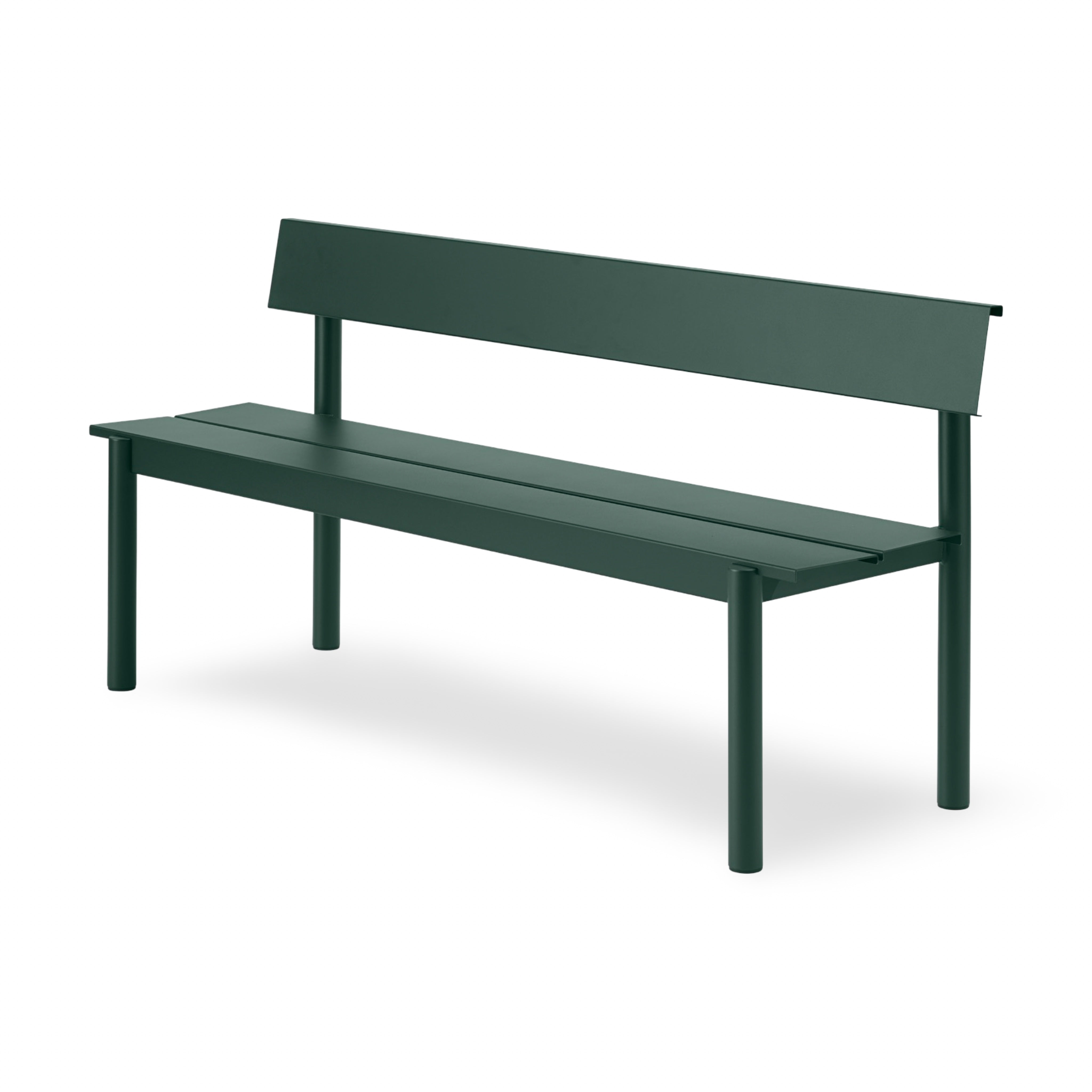 Muuto Linear Steel Outdoor Bench w. Backrest - 170cm