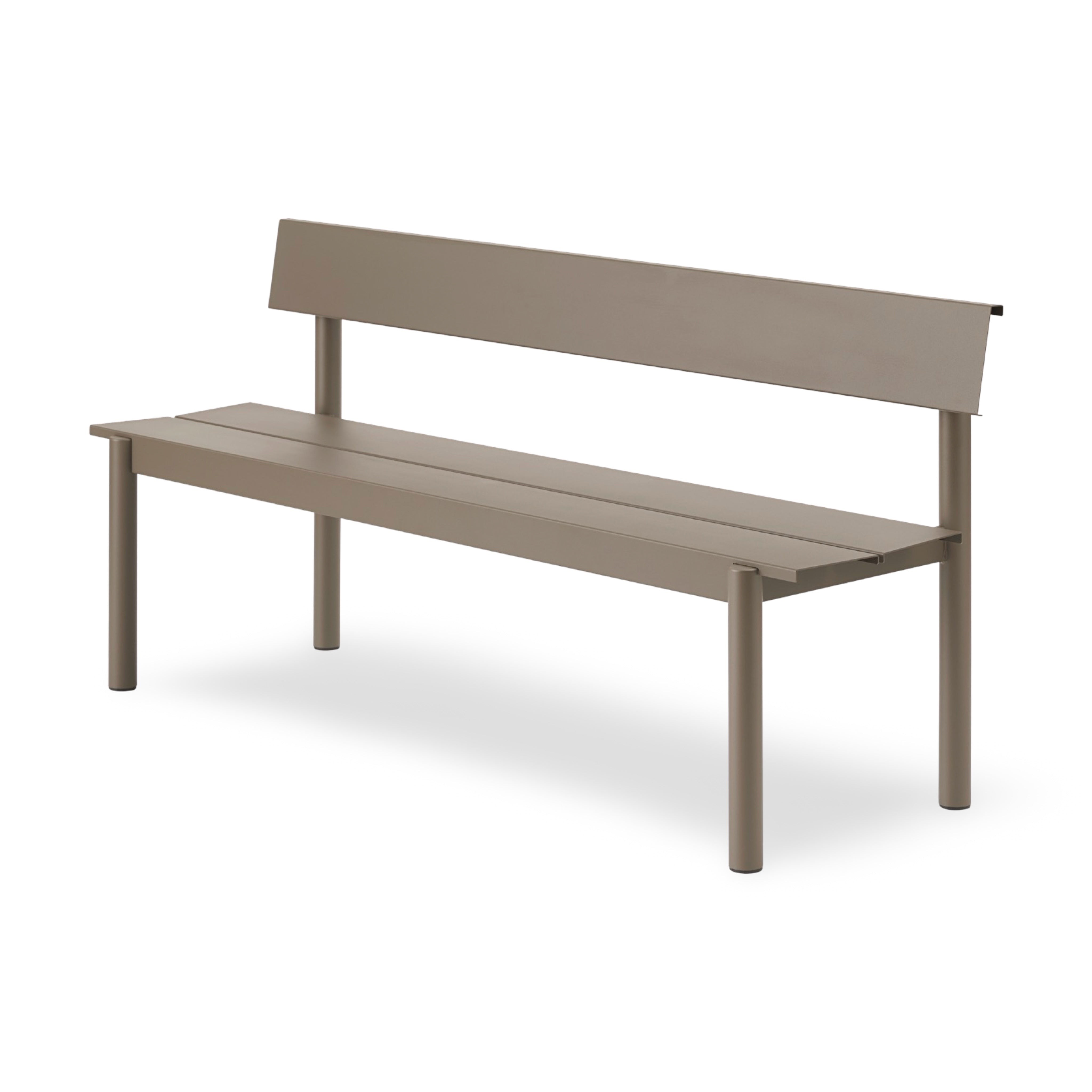 Muuto Linear Steel Outdoor Bench w. Backrest - 170cm