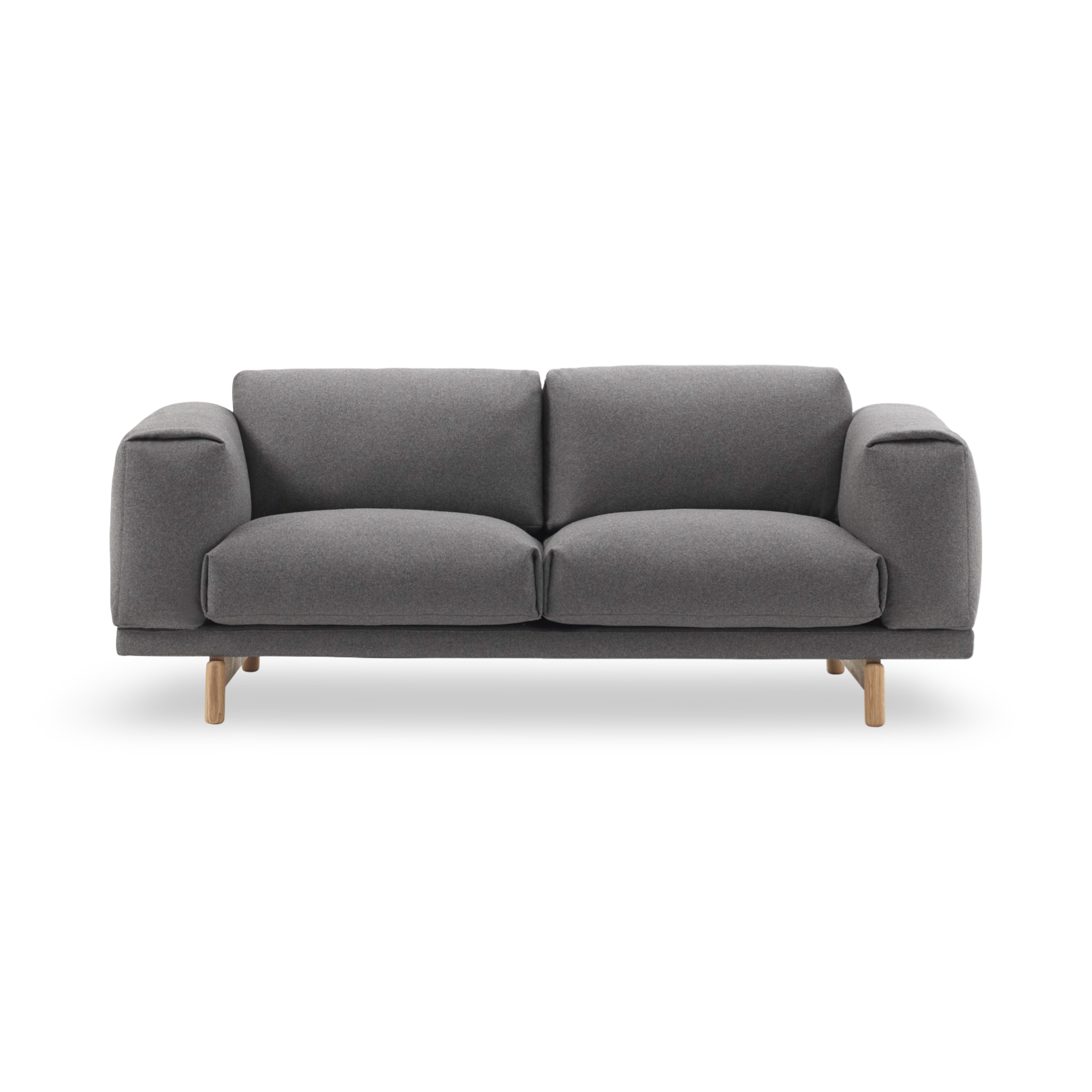 Muuto Rest 2-Seater Sofa - Wood Base