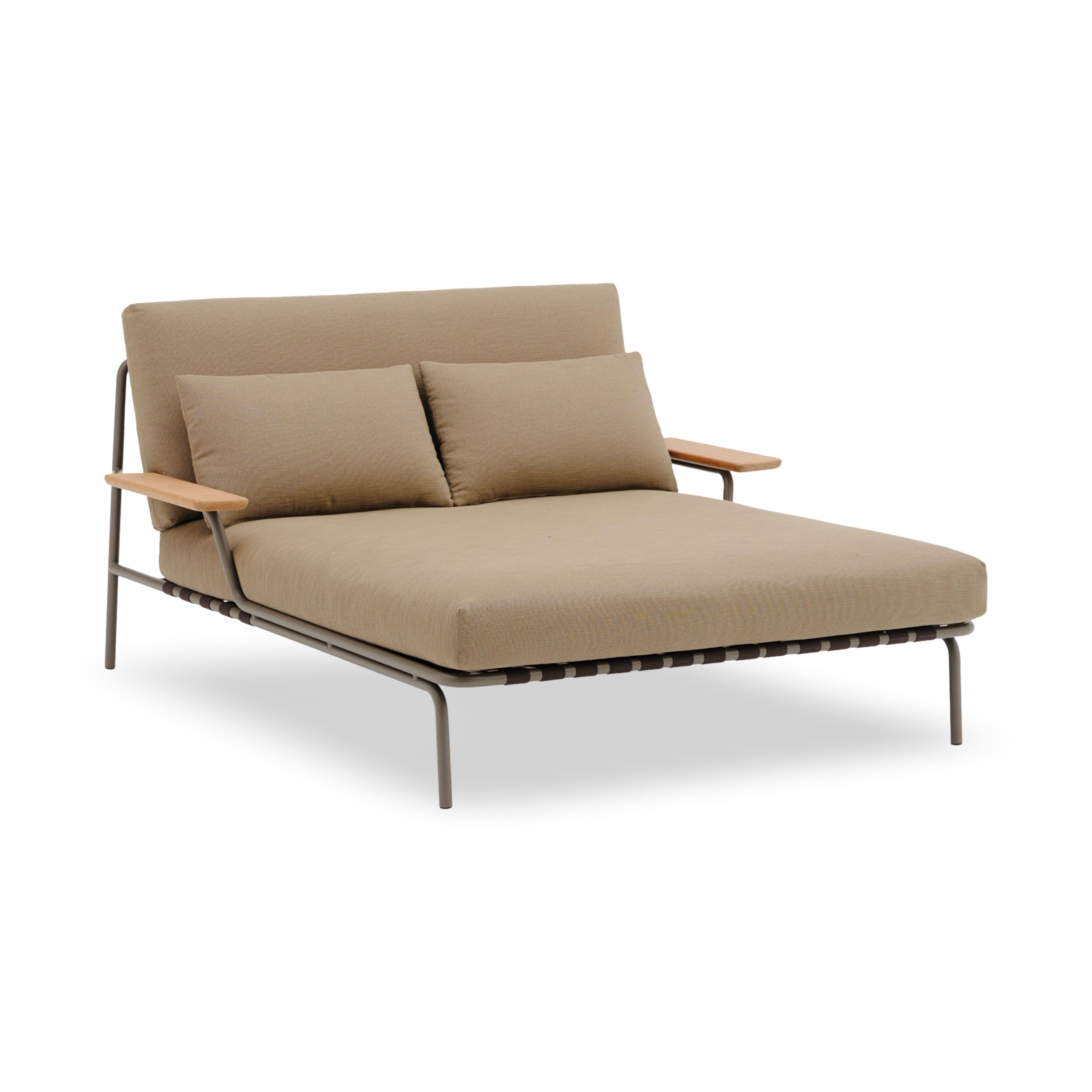 Muuto Settle Outdoor Lounge Bed with Armrest