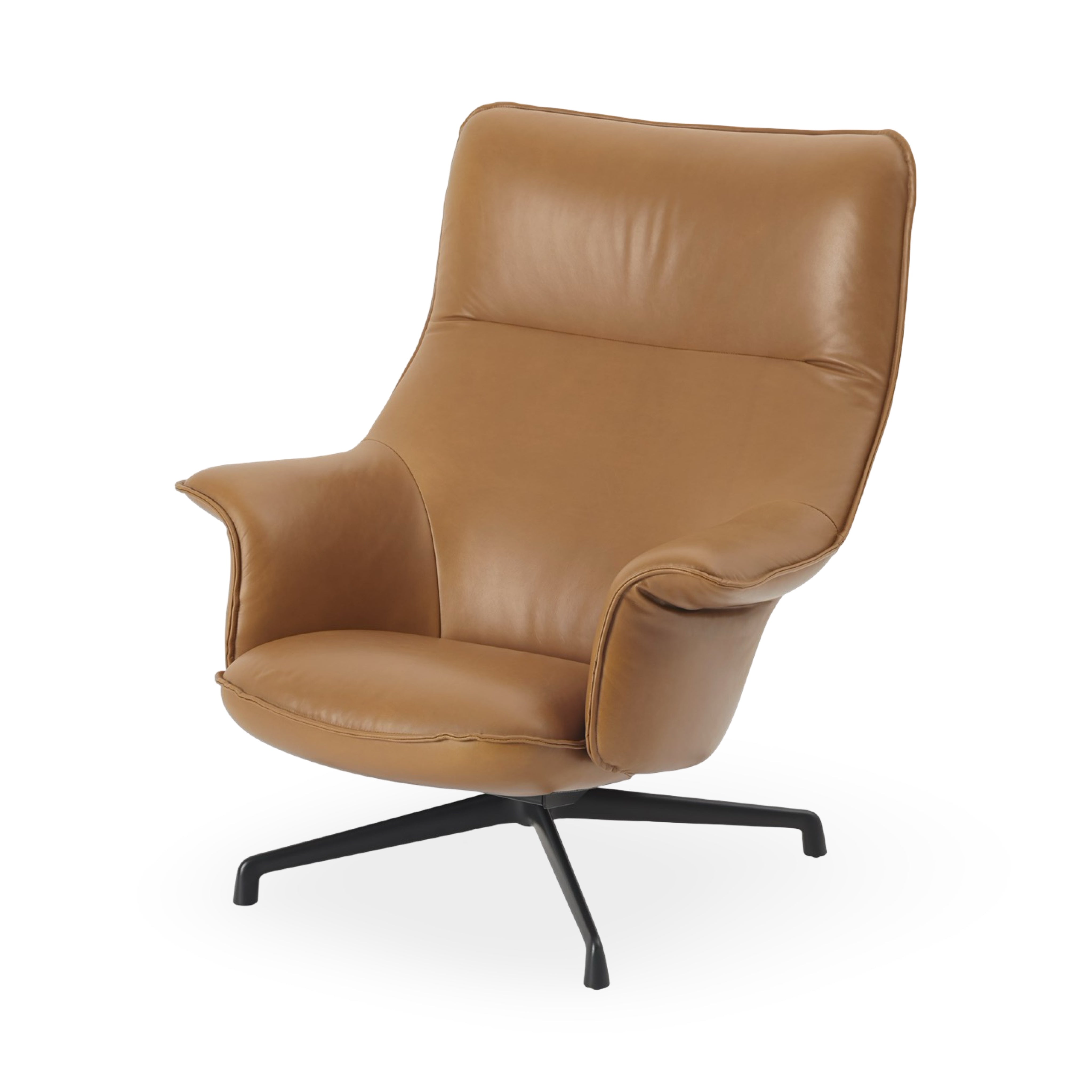 Muuto Doze Lounge Chair High Back - Swivel Base