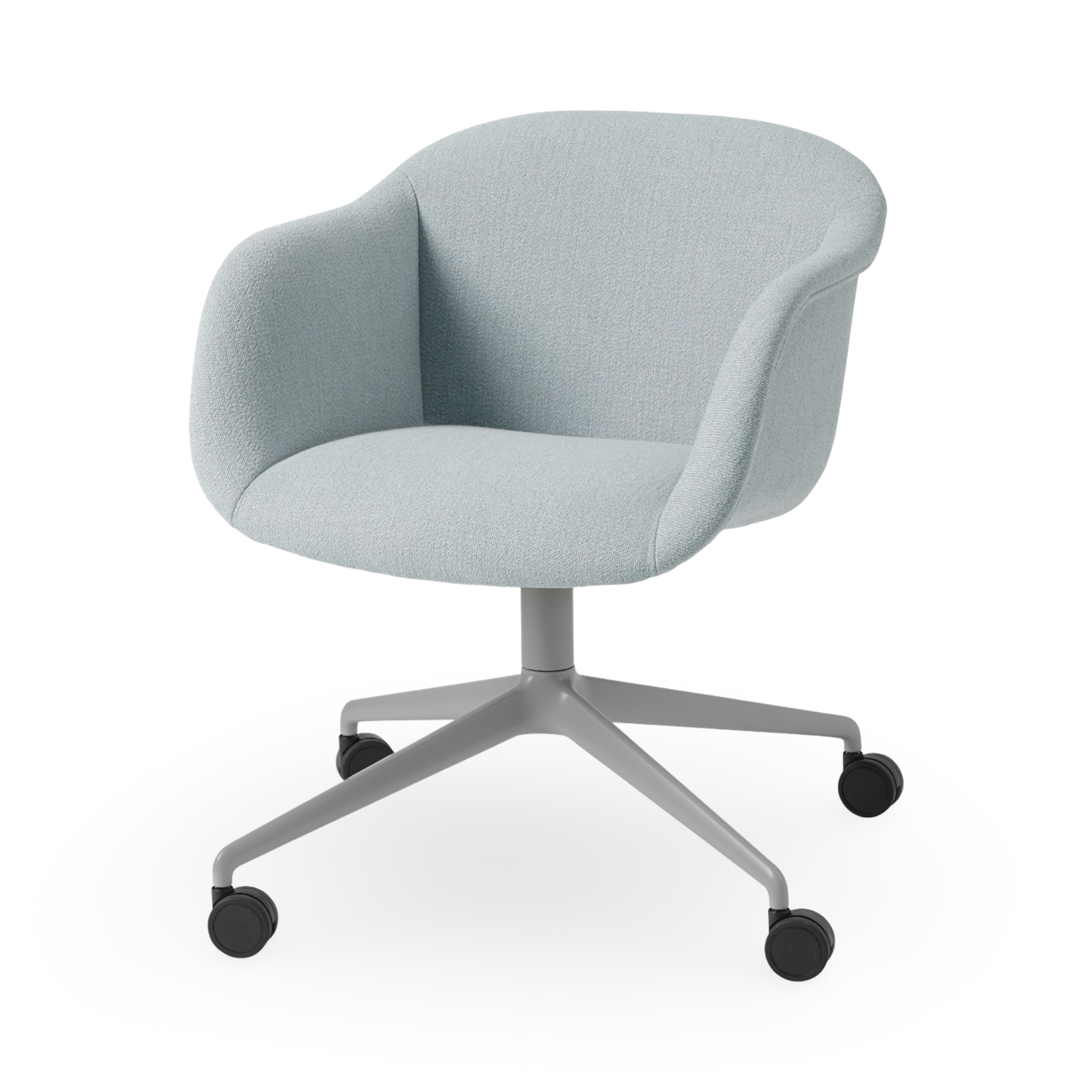 Muuto Fiber Soft Armchair - Swivel Base with Castors