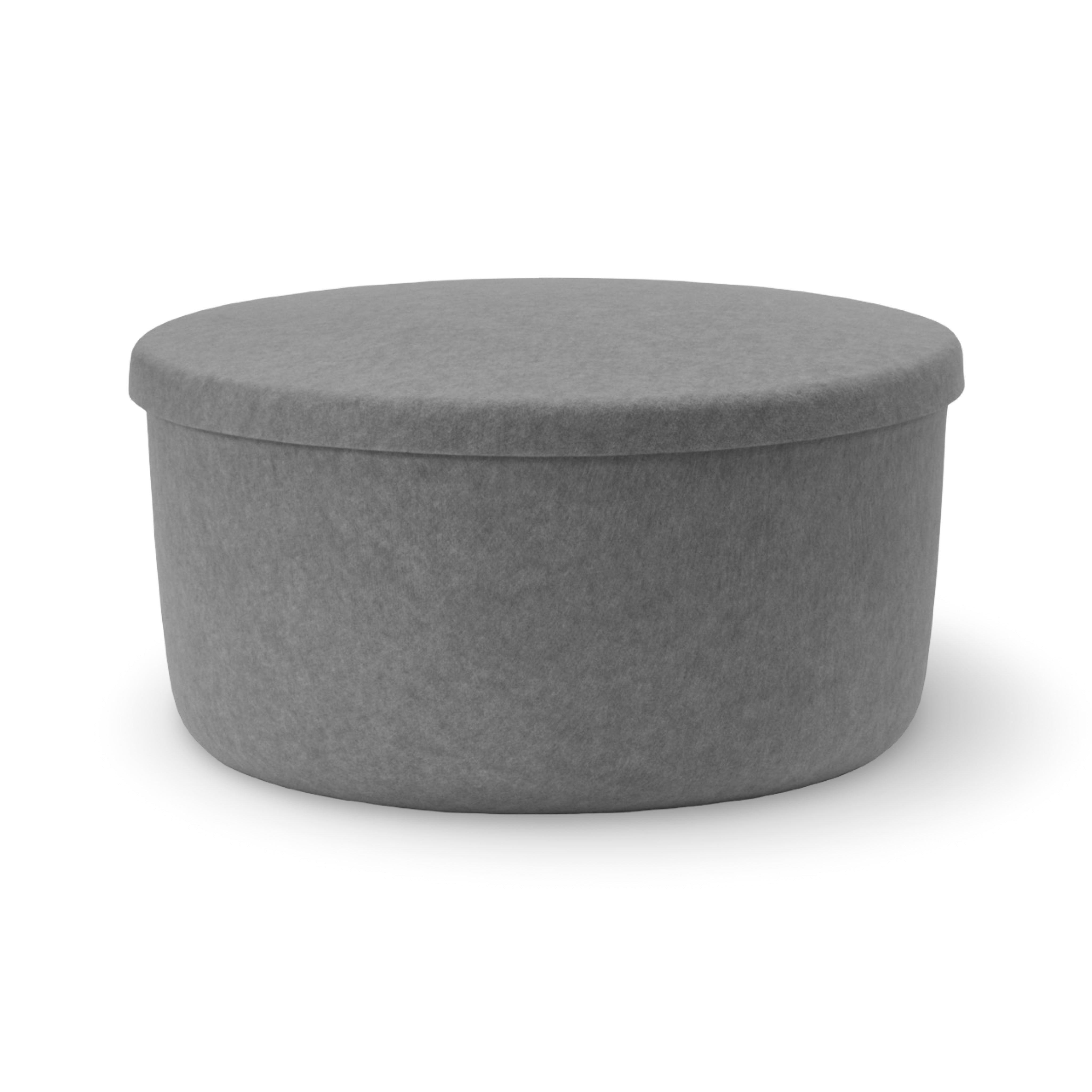 Normann Copenhagen Hide Storage Pouf Large - Grey (Ex-Display)