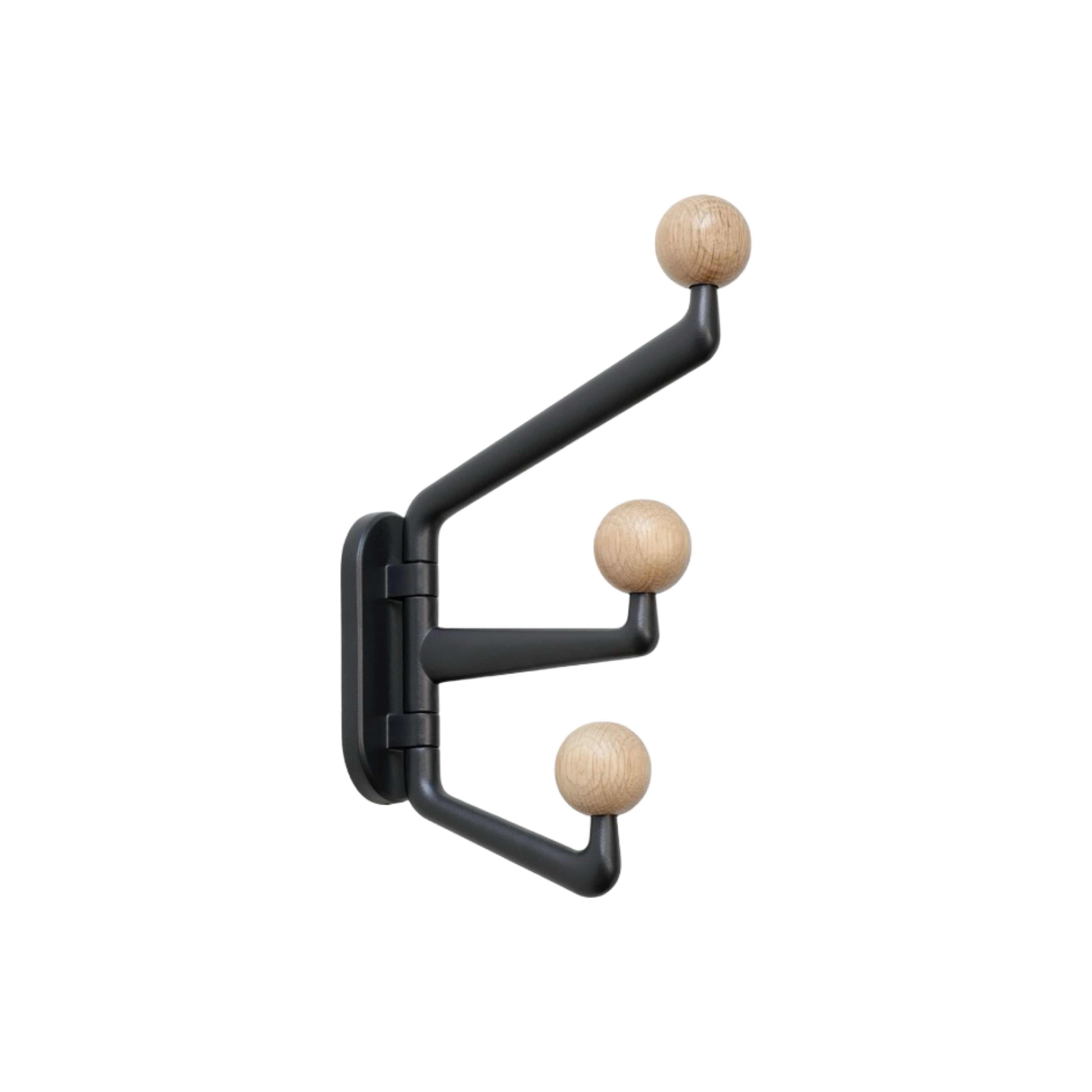 &Tradition Capture Wall Hook - Graphite & Oak (SC74)
