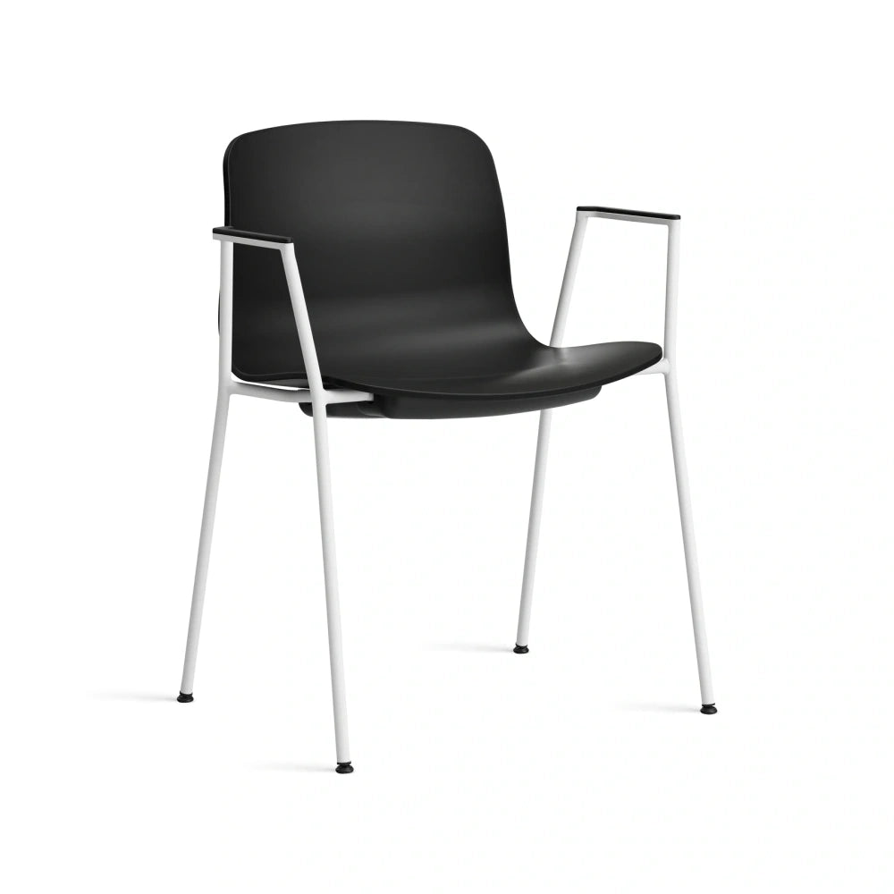 HAY AAC 18 black 2.0 shell – white powder coated steel base