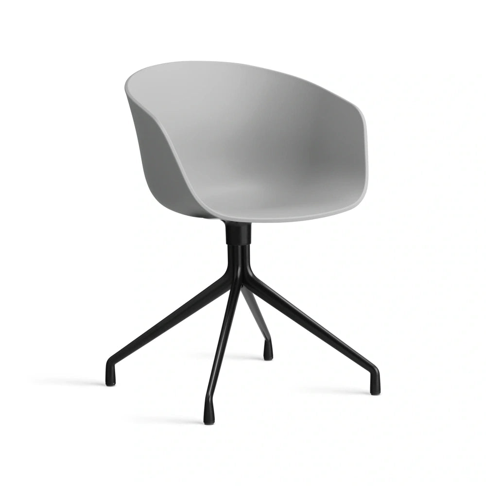 HAY AAC 20 concrete grey 2.0 shell – black powder coated aluminium base