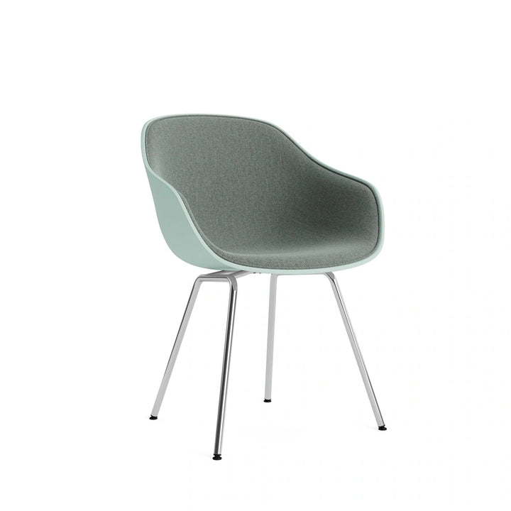 HAY AAC 226 front uph Re-wool 868 – dusty mint 2.0 shell – chromed steel base