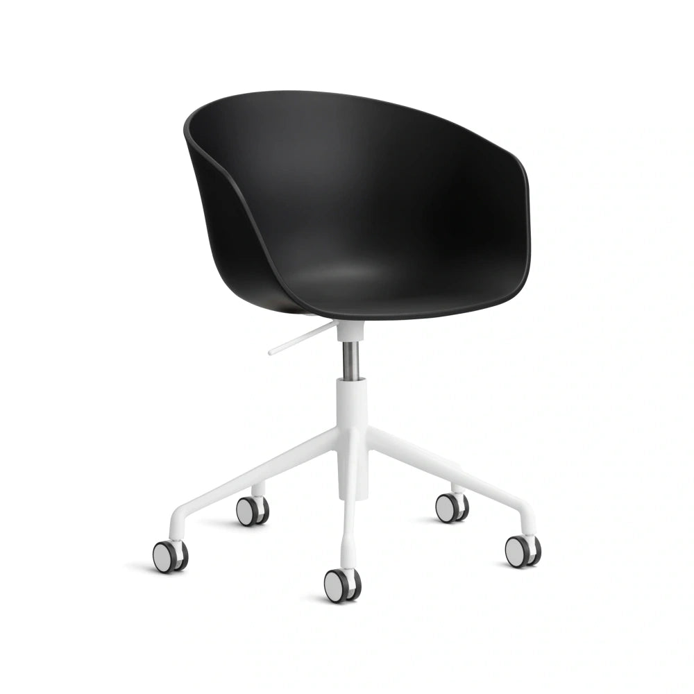 HAY AAC 52 black 2.0 shell – white powder coated aluminium base