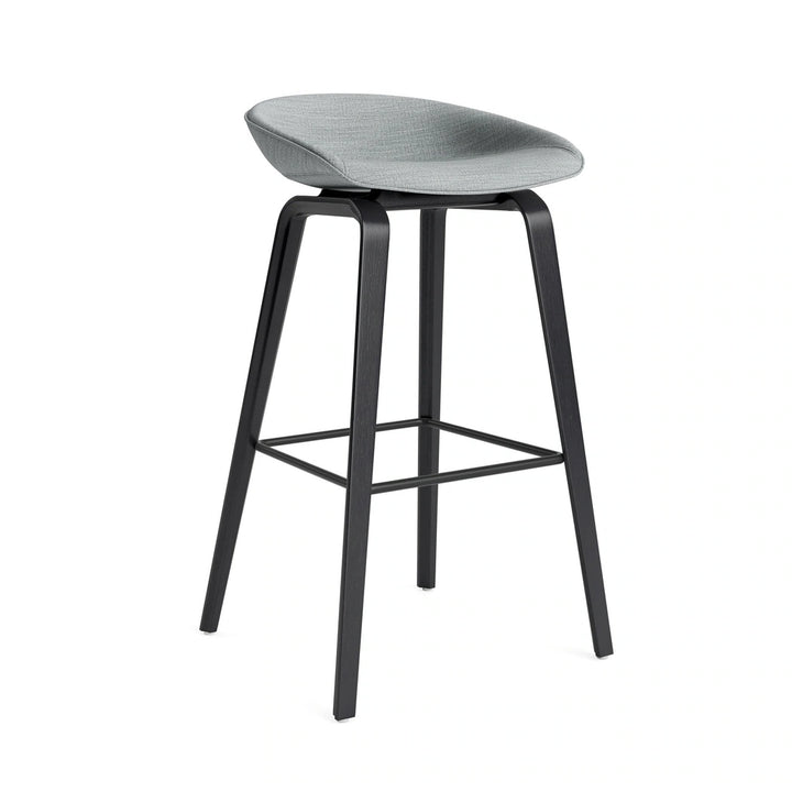 HAY AAS 33 H75 Remix 123 – black wb lacquer oak base – black footrest