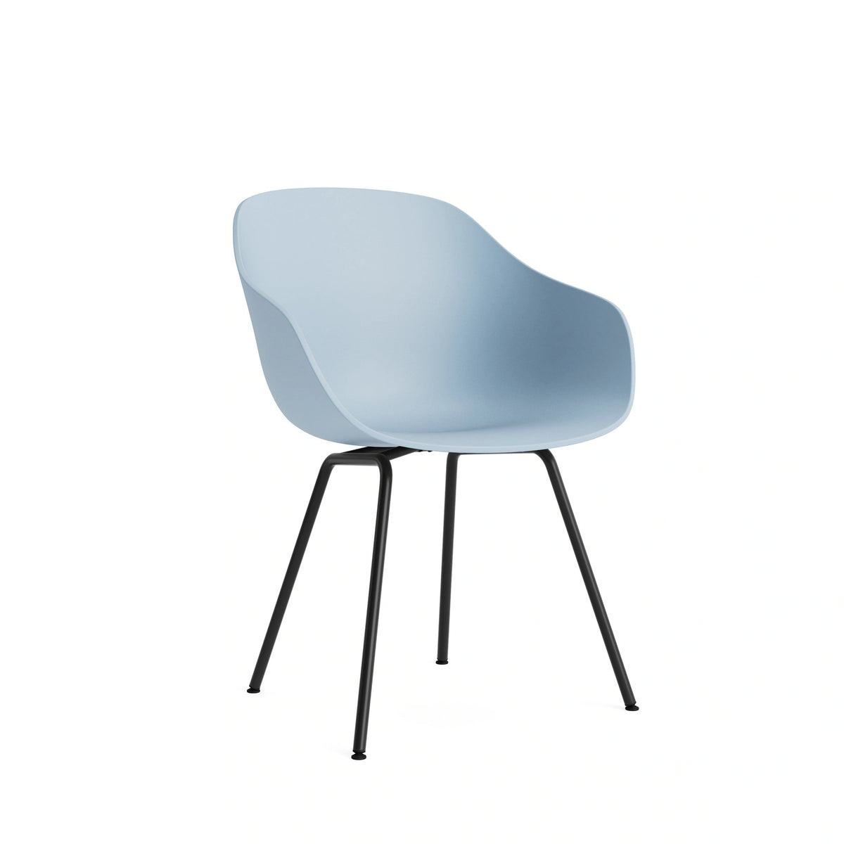HAY About a Chair - AAC 226, Colour: Slate Blue, Legs: Black Powder Coated Steel