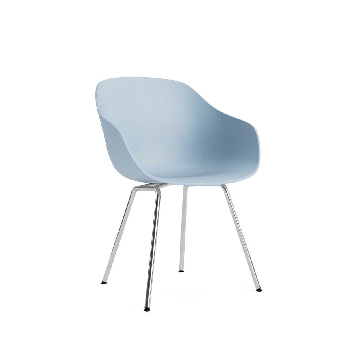 HAY About a Chair - AAC 226, Colour: Slate Blue, Legs: Chromed Steel