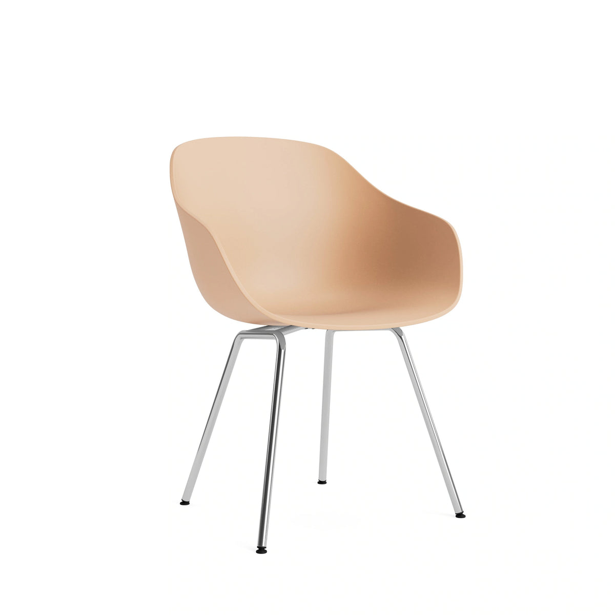 HAY About a Chair - AAC 226, Colour: Pale Peach, Legs: Chromed Steel