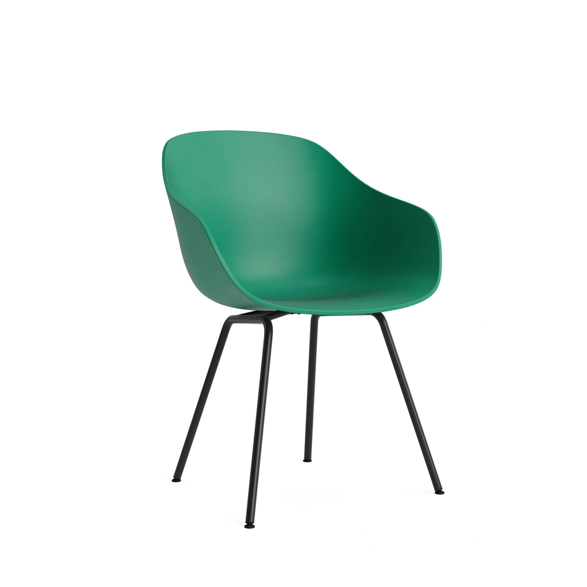 HAY About a Chair - AAC 226, Colour: Teal Green, Legs: Black Powder Coated Steel