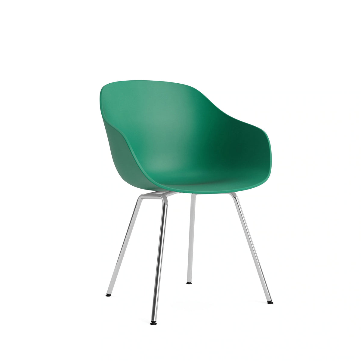 HAY About a Chair - AAC 226, Colour: Teal Green, Legs: Chromed Steel
