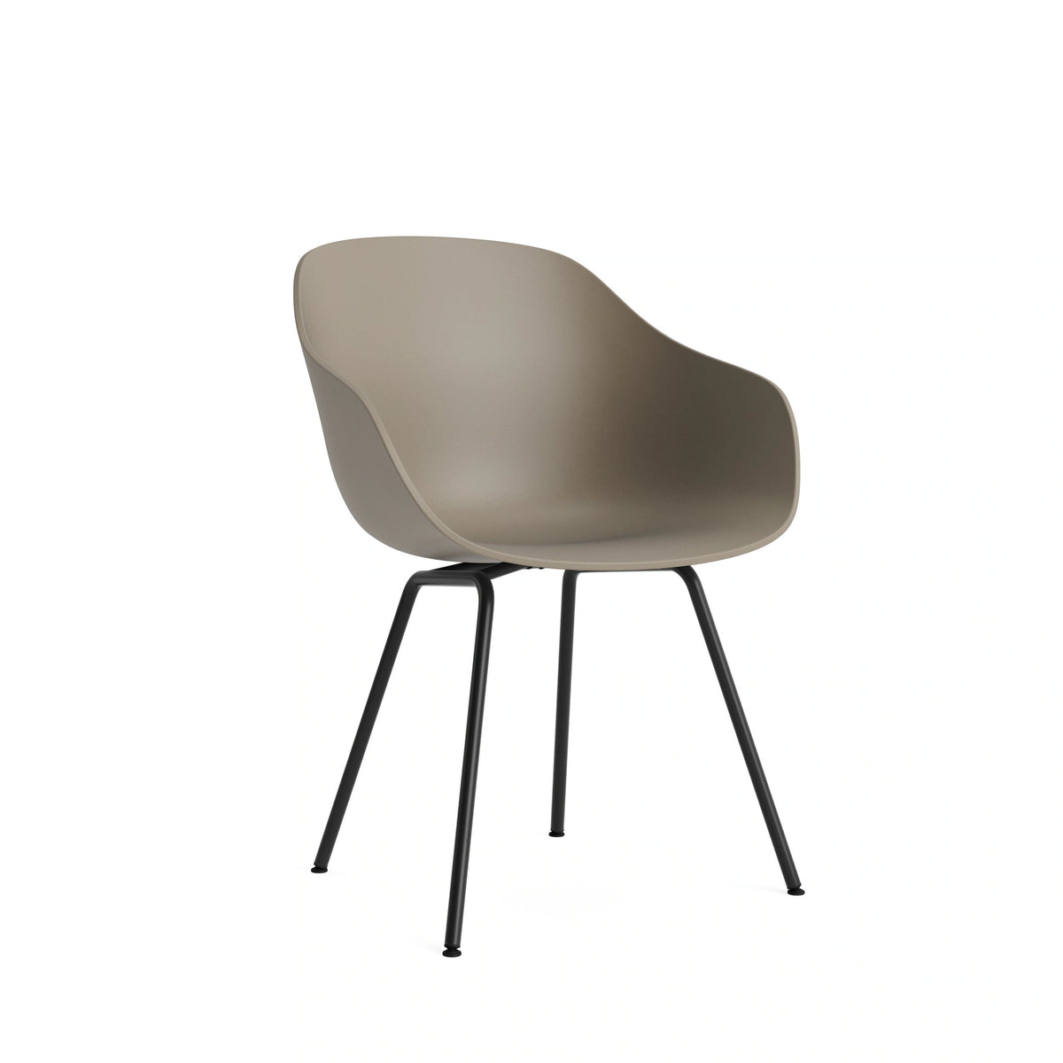 HAY About a Chair - AAC 226, Colour: Khaki, Legs: Black Powder Coated Steel