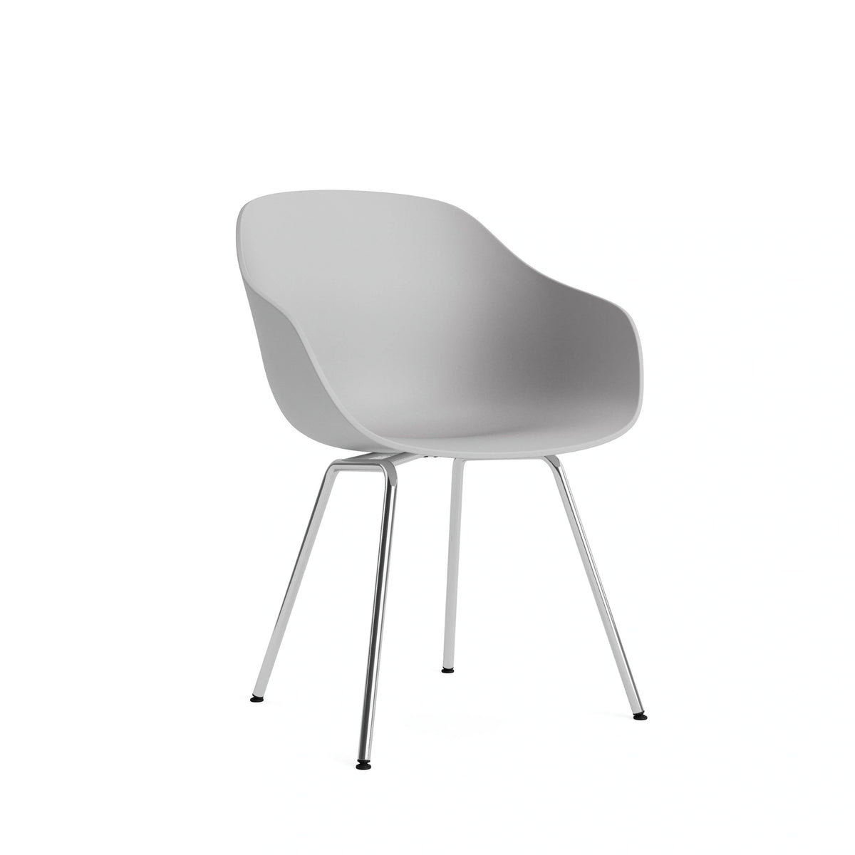 HAY About a Chair - AAC 226, Colour: Concrete Grey, Legs: Chromed Steel