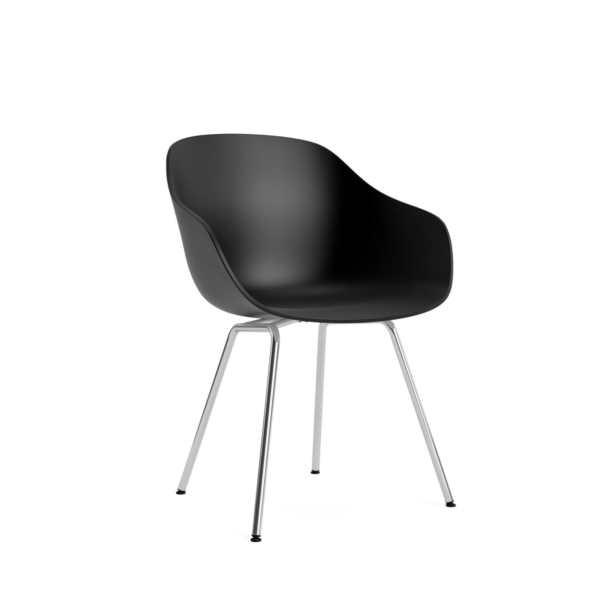 HAY About a Chair - AAC 226, Colour: Black, Legs: Chromed Steel