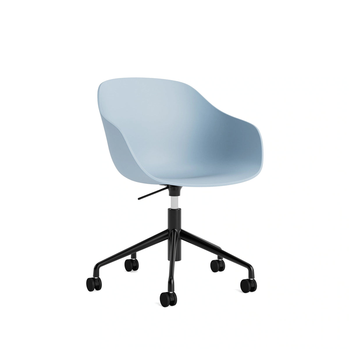 HAY About a Chair - AAC 252, Colour: Slate Blue, Legs: Black Powder Coated Aluminium