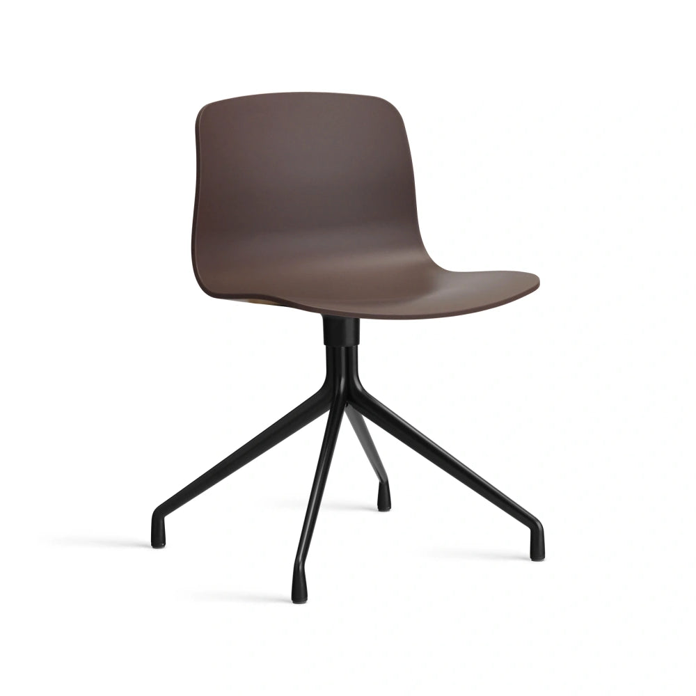 HAY AAC 10 bare shell in raisin with black powder coated aluminium four-star swivel base