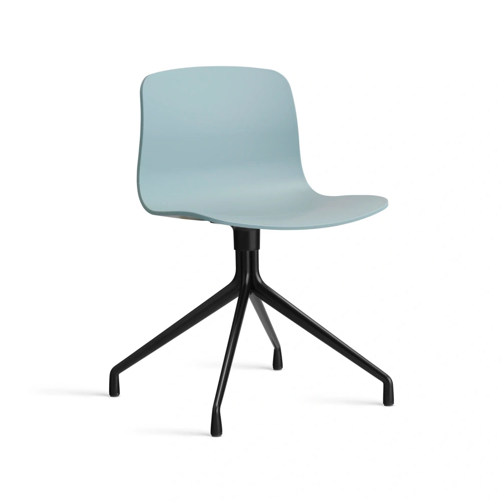 HAY AAC 10 bare shell in dusty blue with black powder coated aluminium four-star swivel base